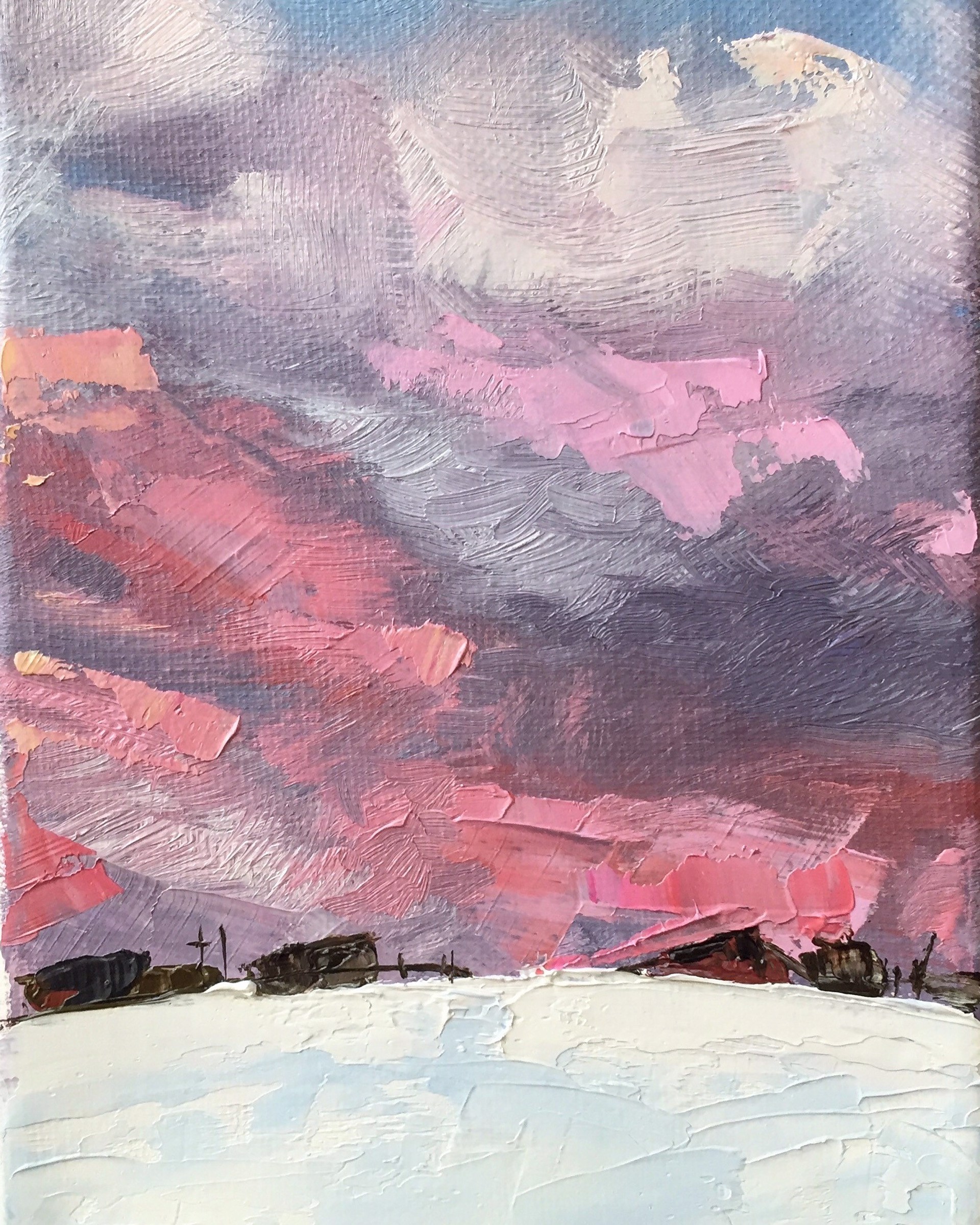 Spring Pastels in a Winter Sky by Leigh Ann Van Fossan