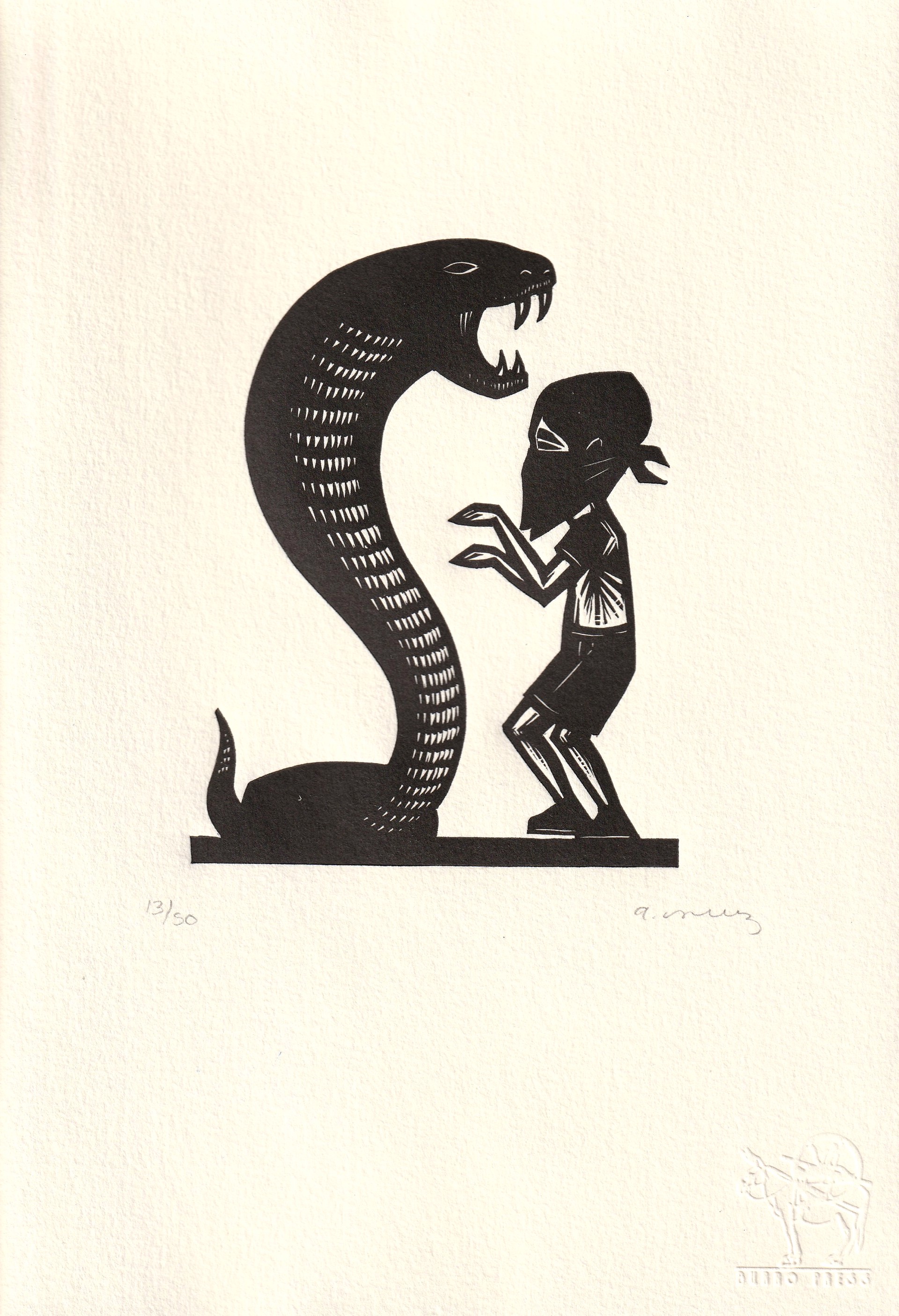 Niño con Cobra by Alberto Cruz