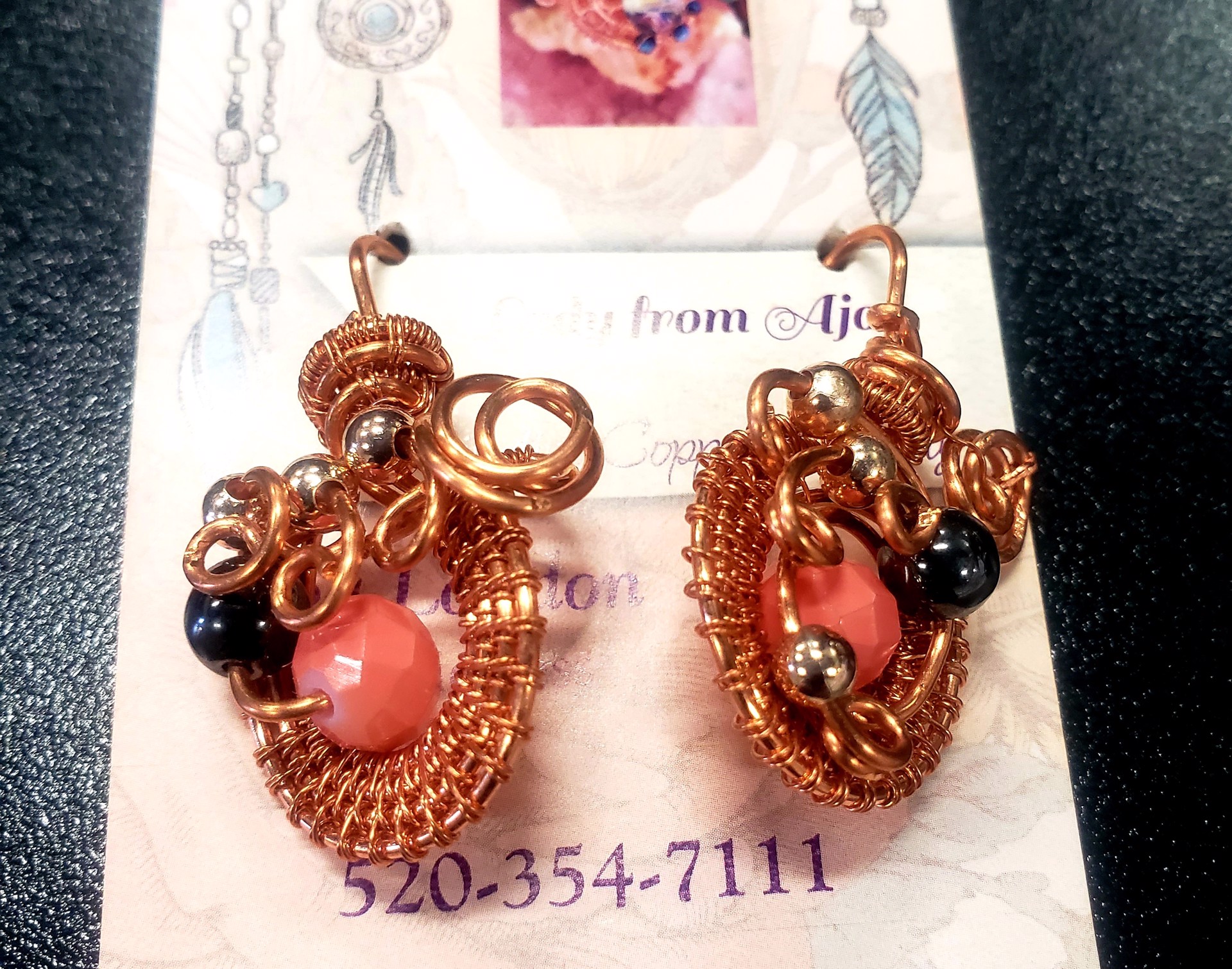 Copper Earings by Leba London