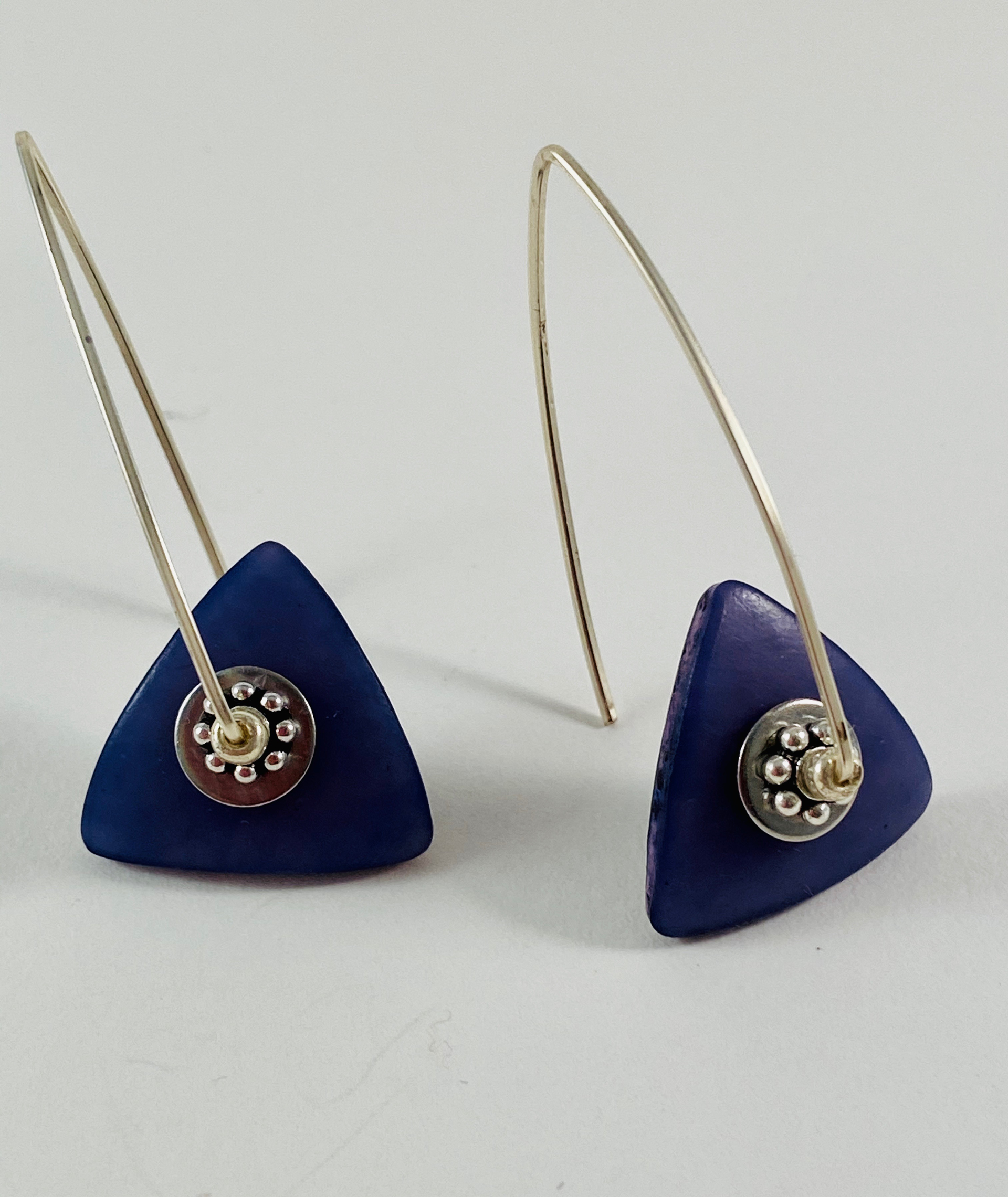Navy Blue Earrings by Nancy Roth
