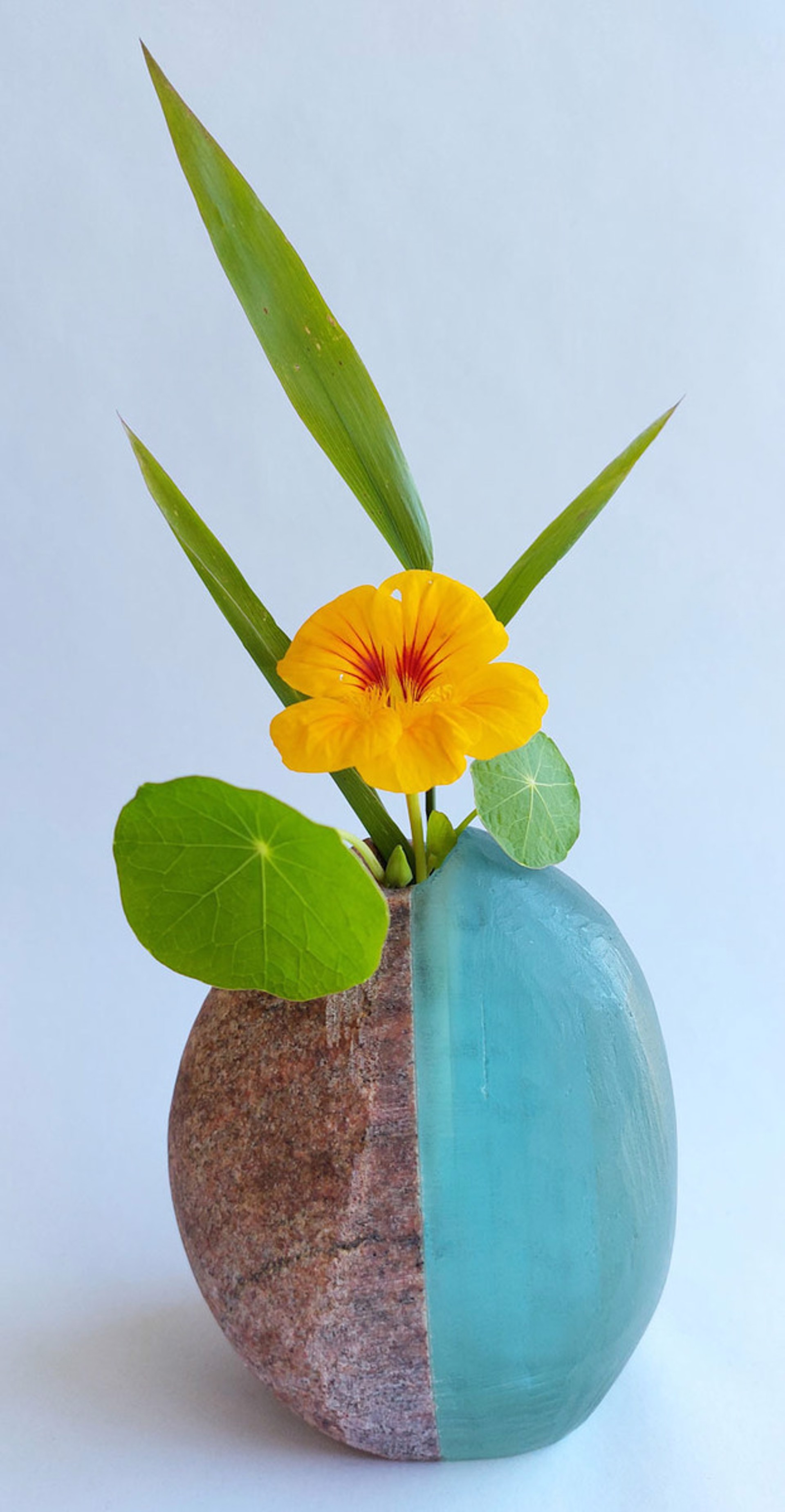 Medium Glass and Stone Vase #4 by Christy Haldane