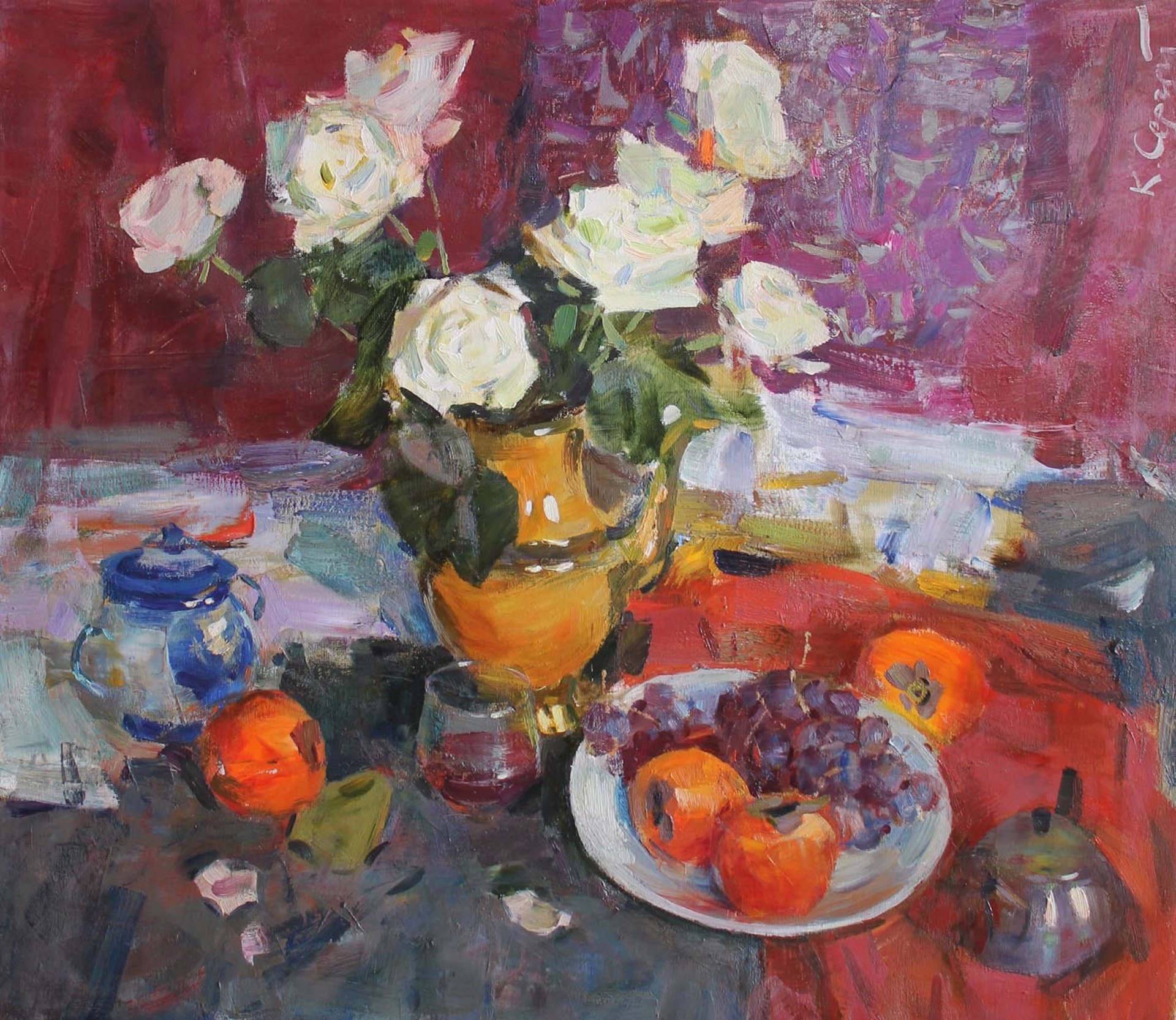 Roses by Sergei Kovalenko