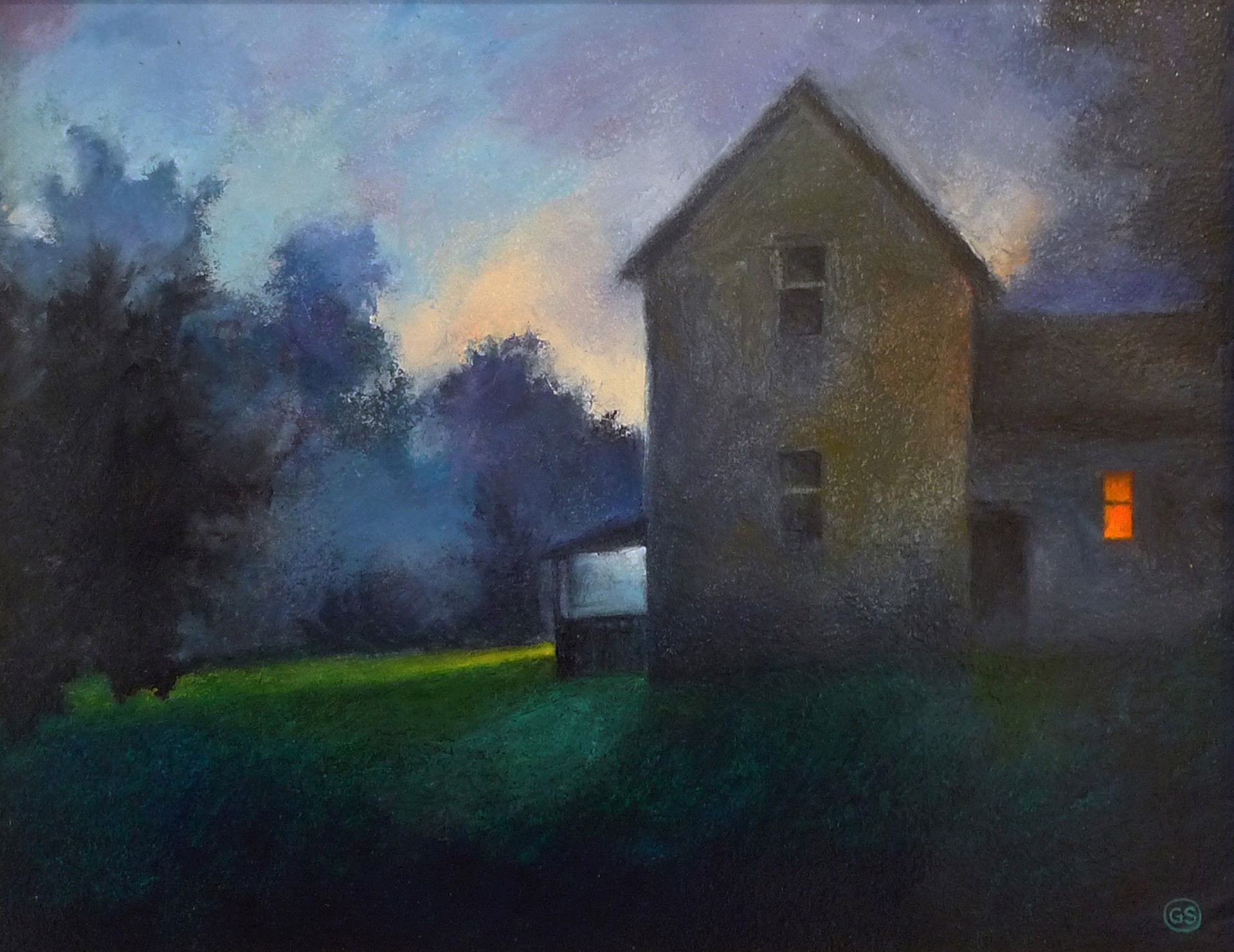 Porchlight at Twilight by Gregory Schulte