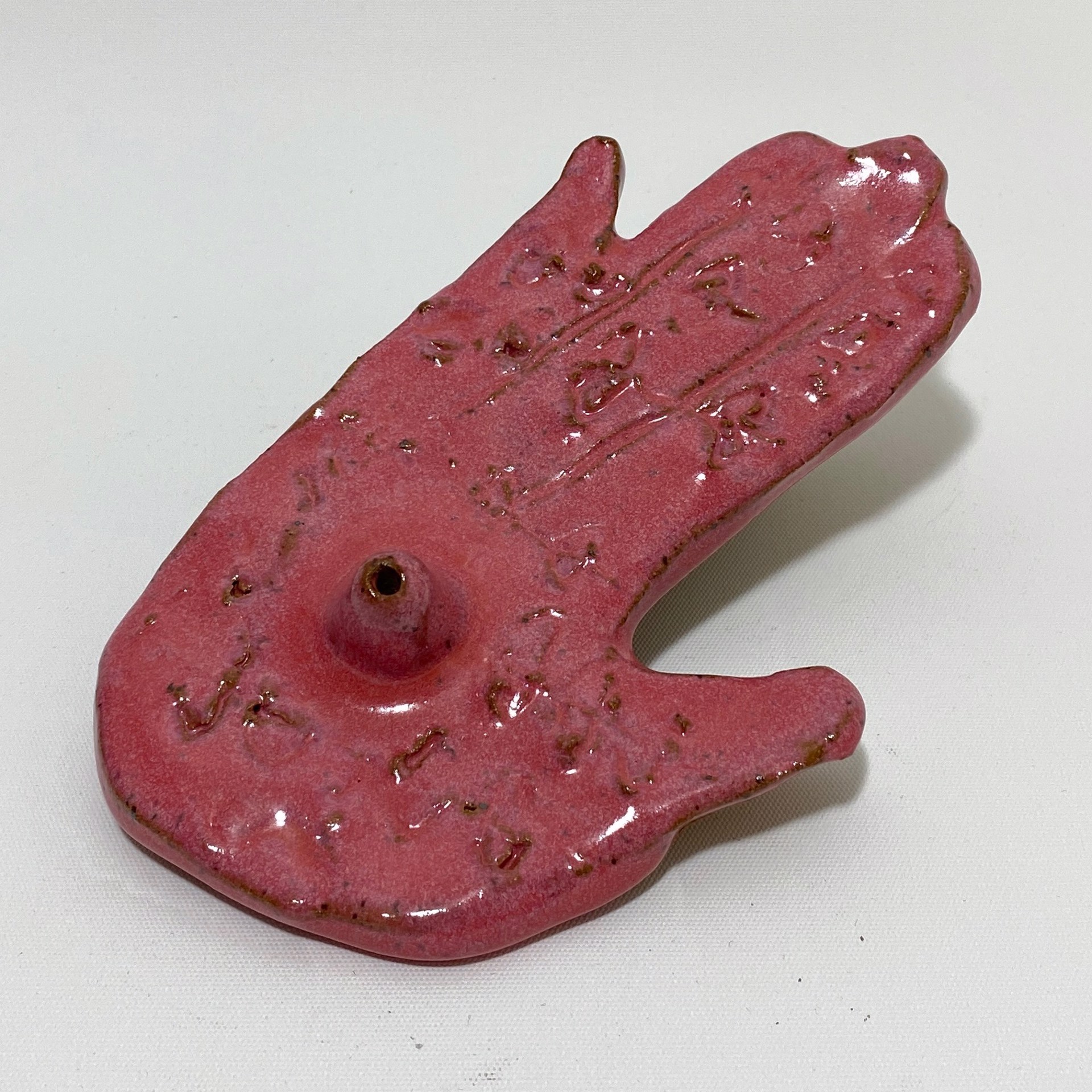"Pink Hand Incense Holder" by Stephanie by One Step Beyond