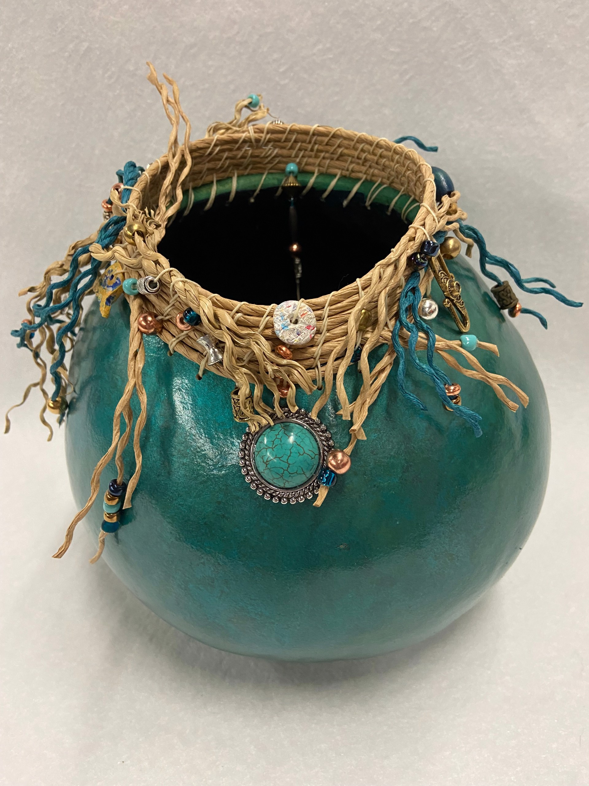 Teal Bird's Nest by Kate Shoemaker