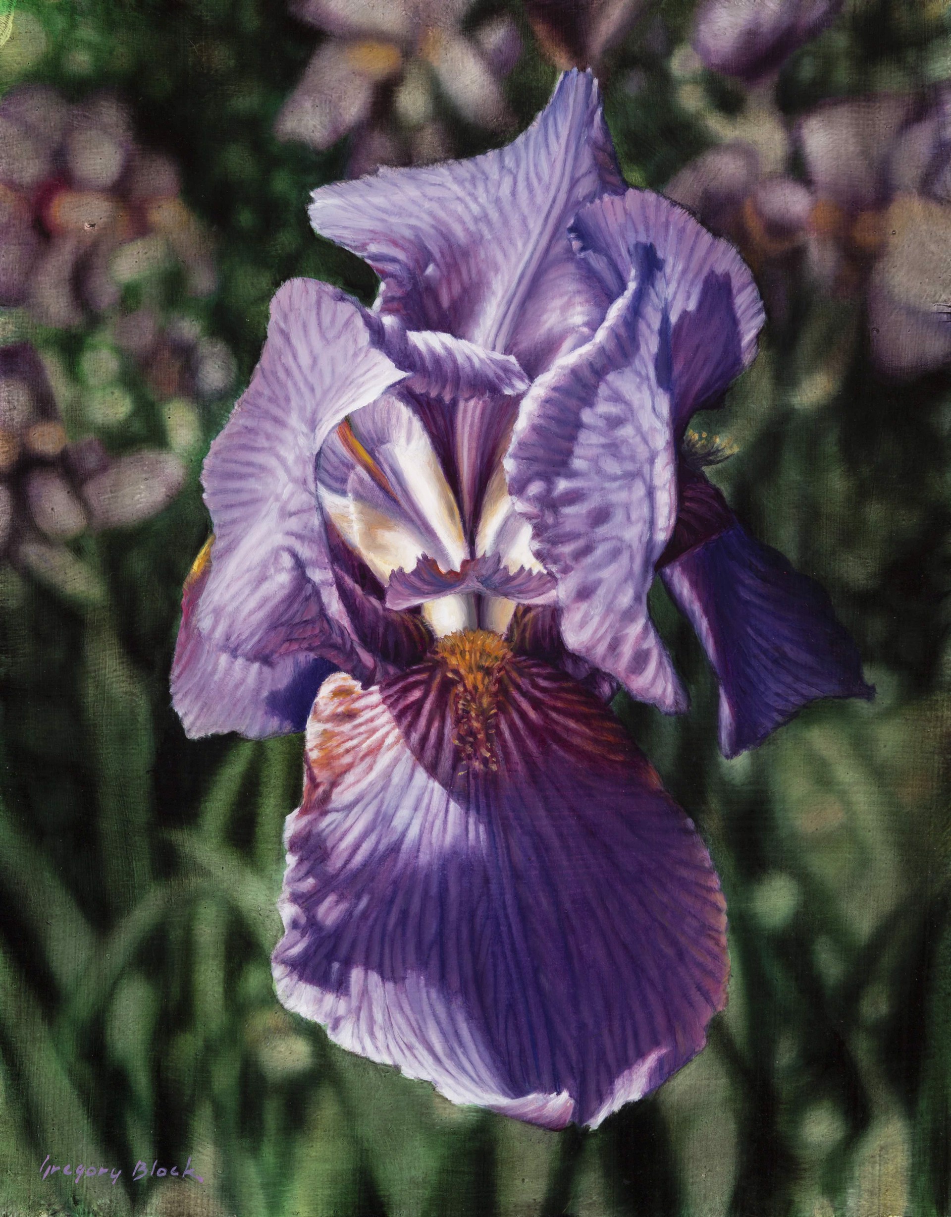Purple Iris 2 by Gregory Block