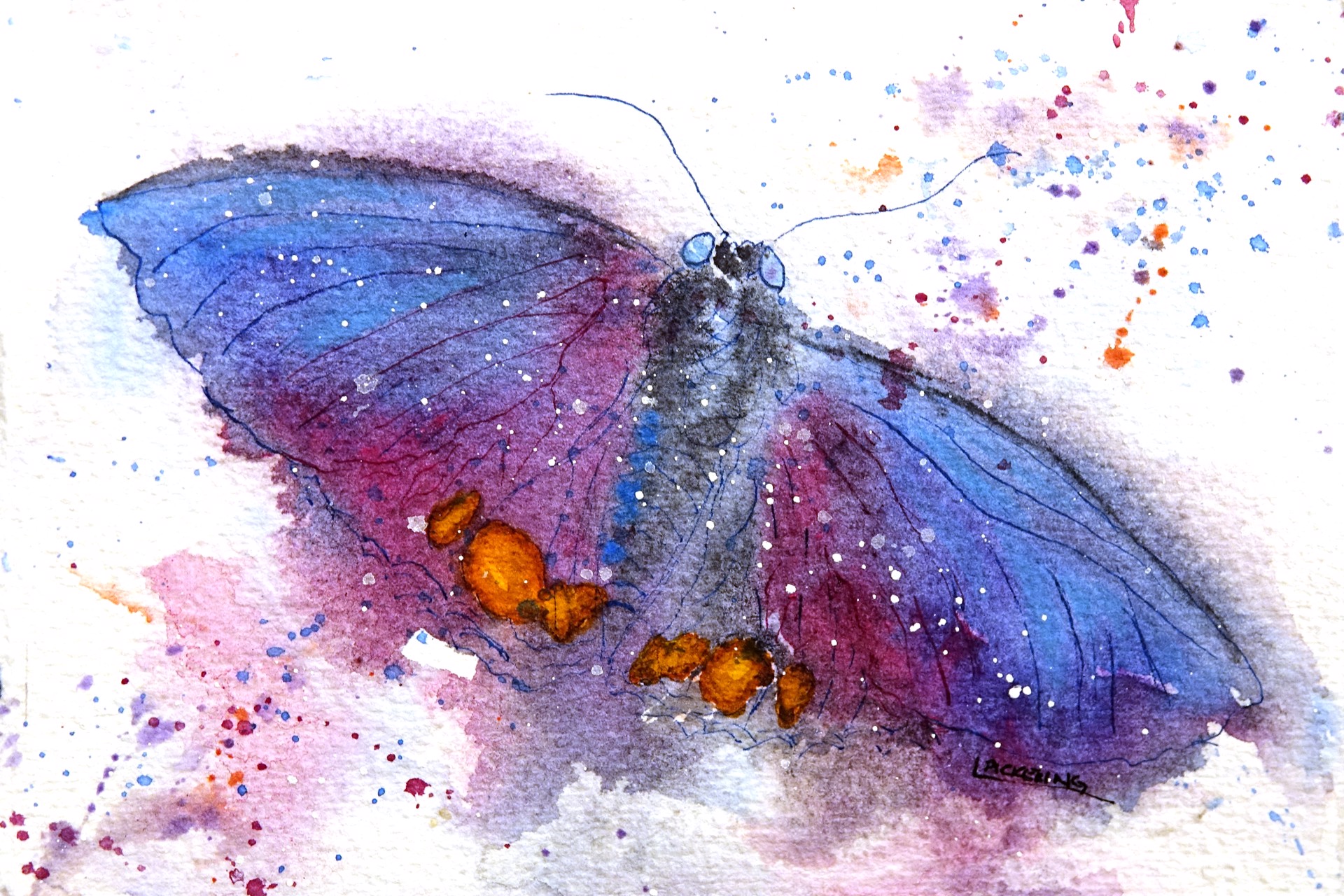 Moody Butterfly by Laura Pickering
