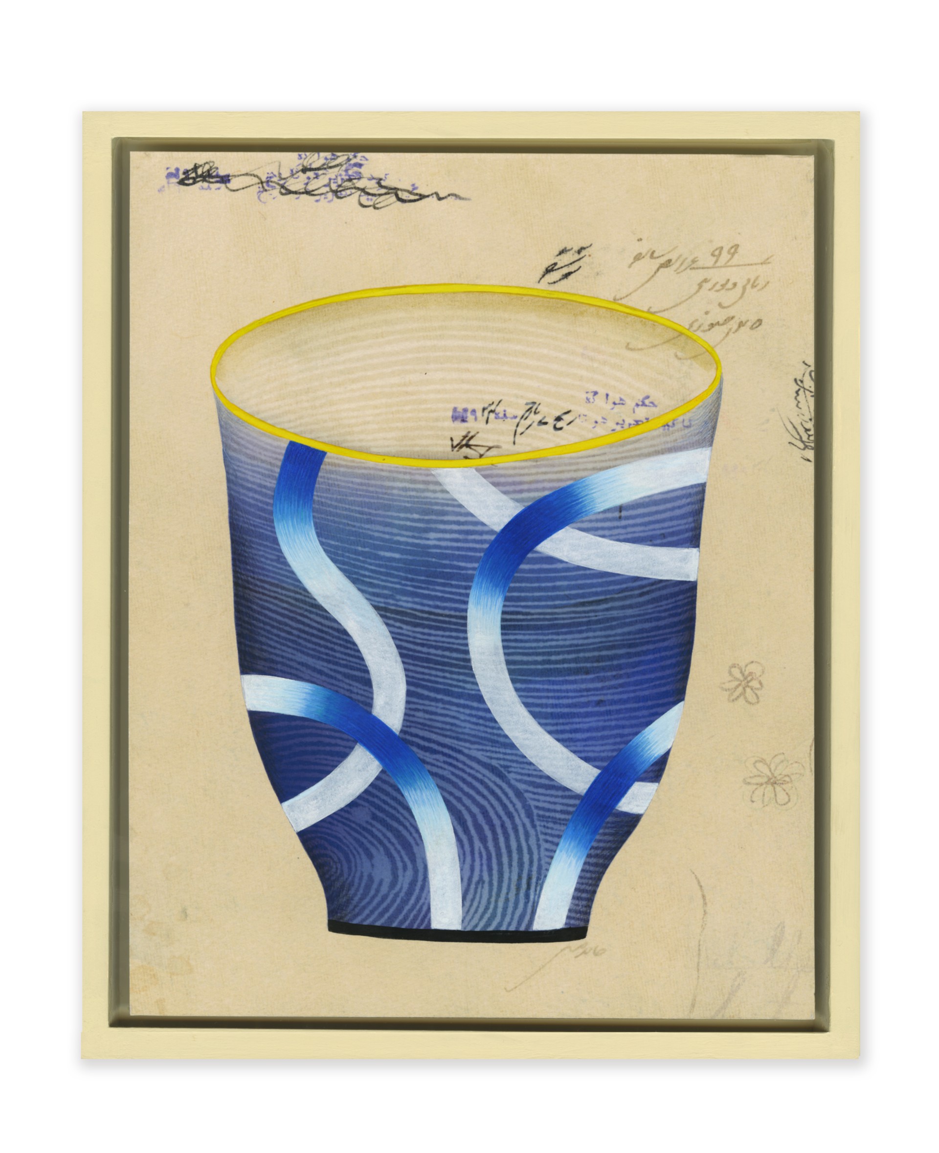 Blue and White Cup No. 6 by Anne Smith