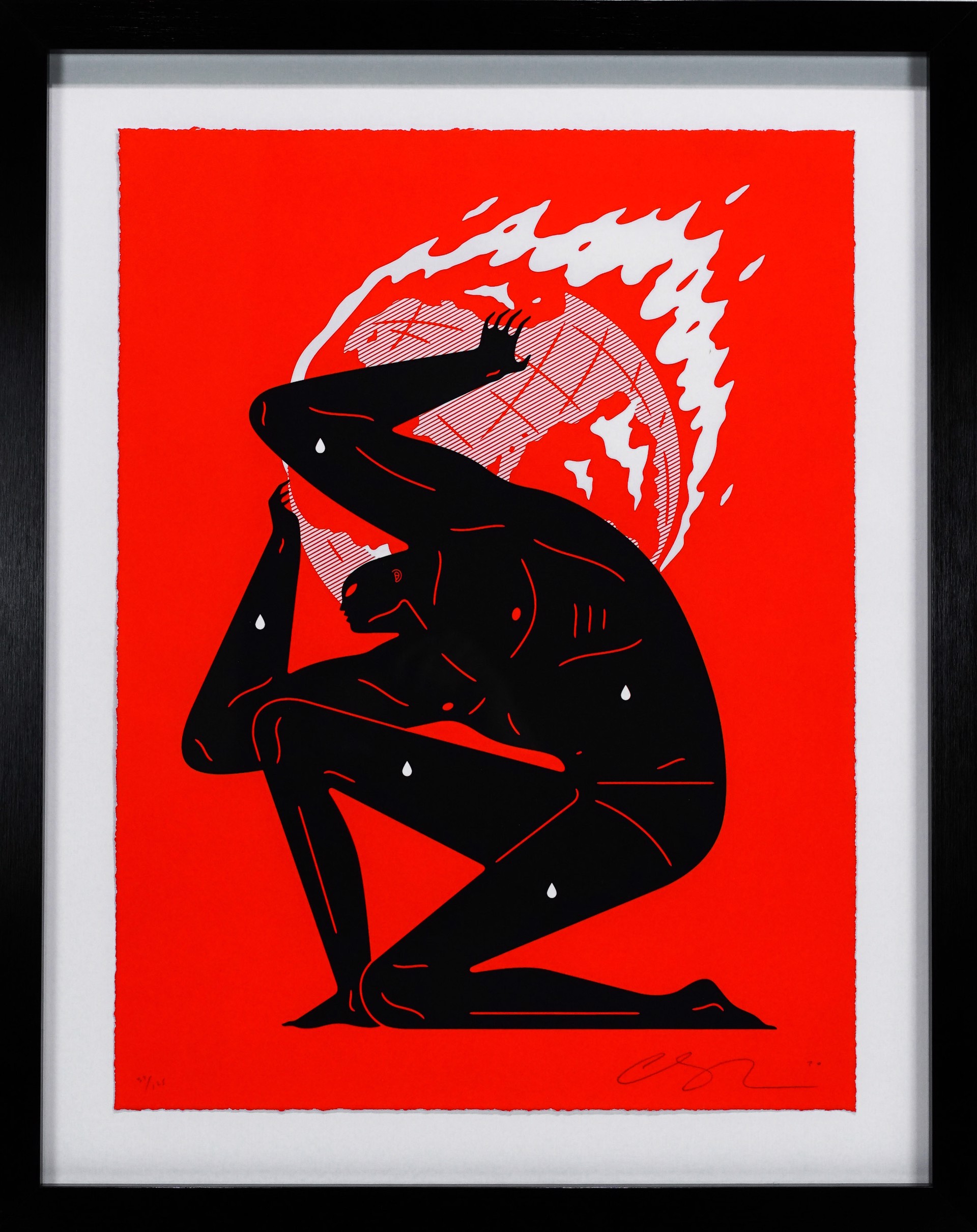 World on Fire (Red), (37,125) by Cleon Peterson
