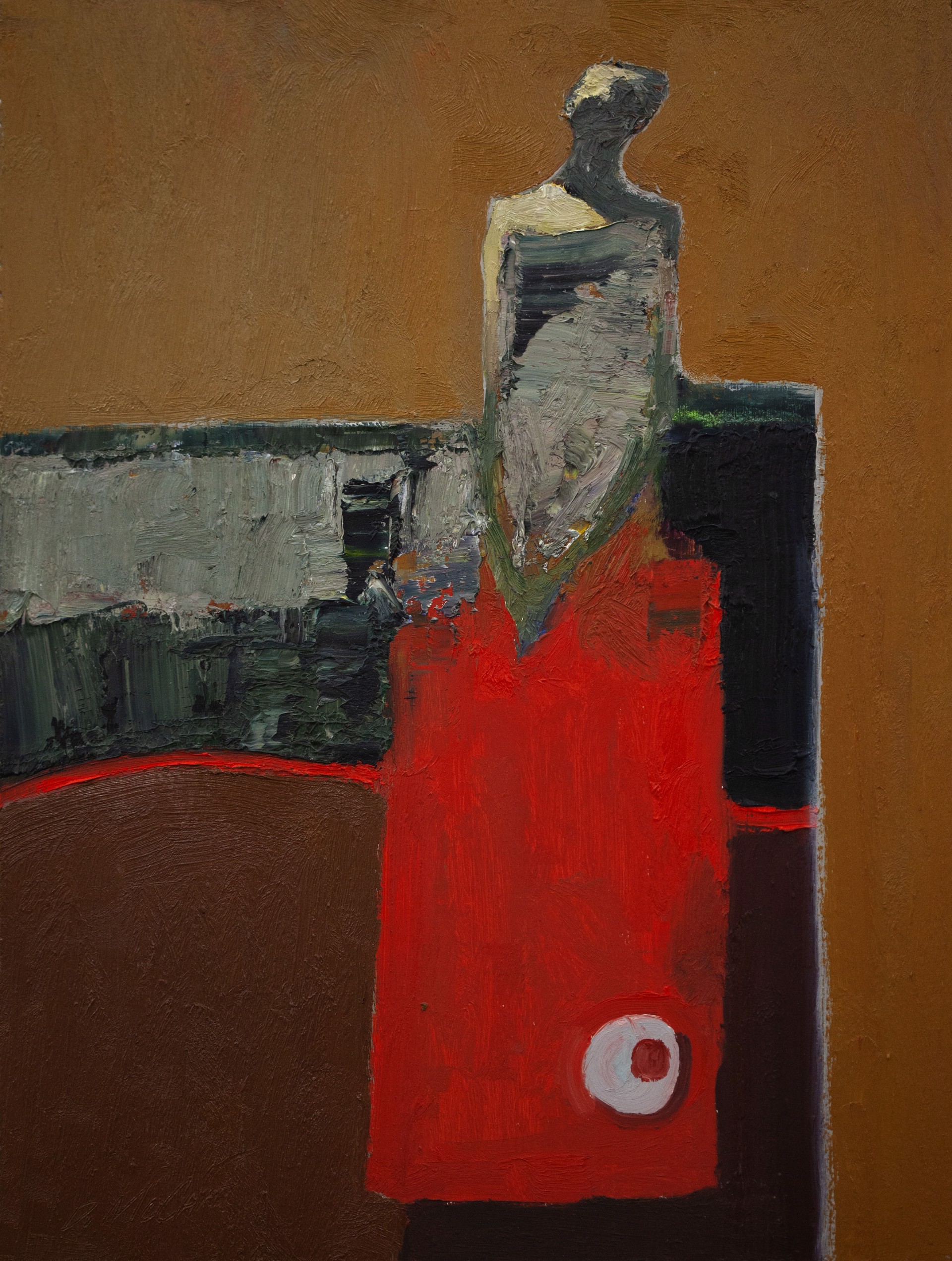 Figure with Red Table by Dan McCaw