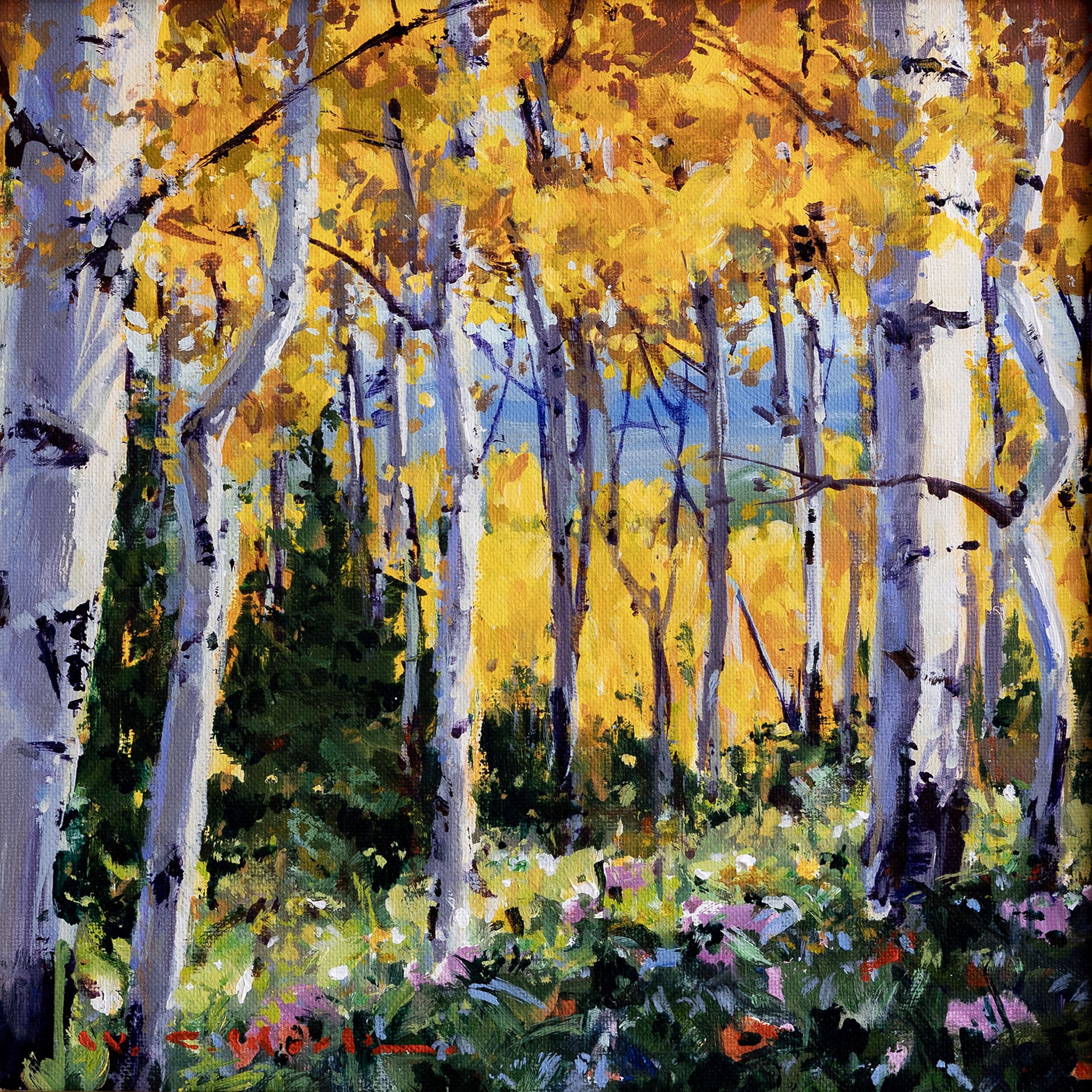 Alpine Aspen by William C. Hook