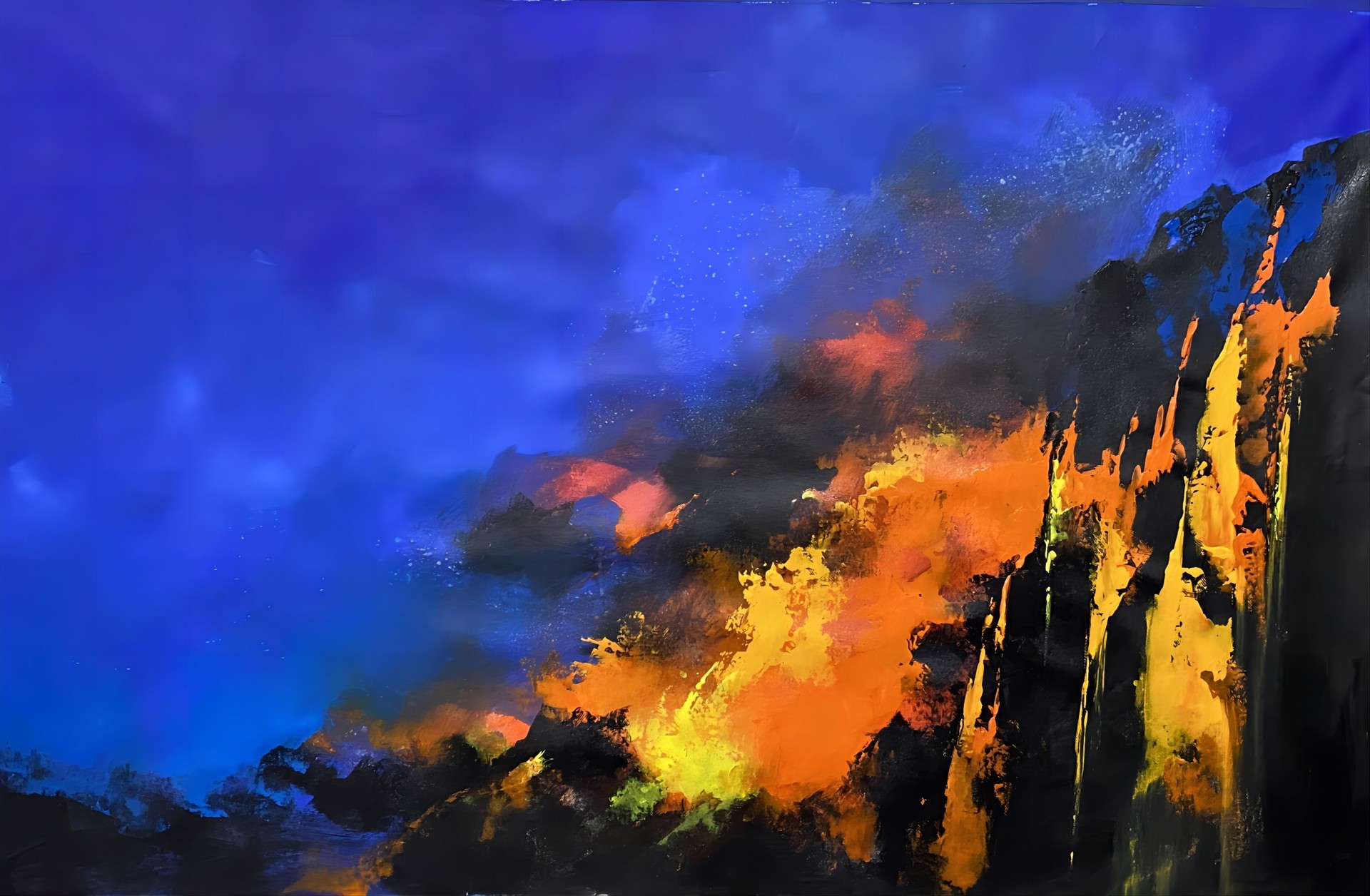 Lava Flow In Hawaii by Thomas Leung