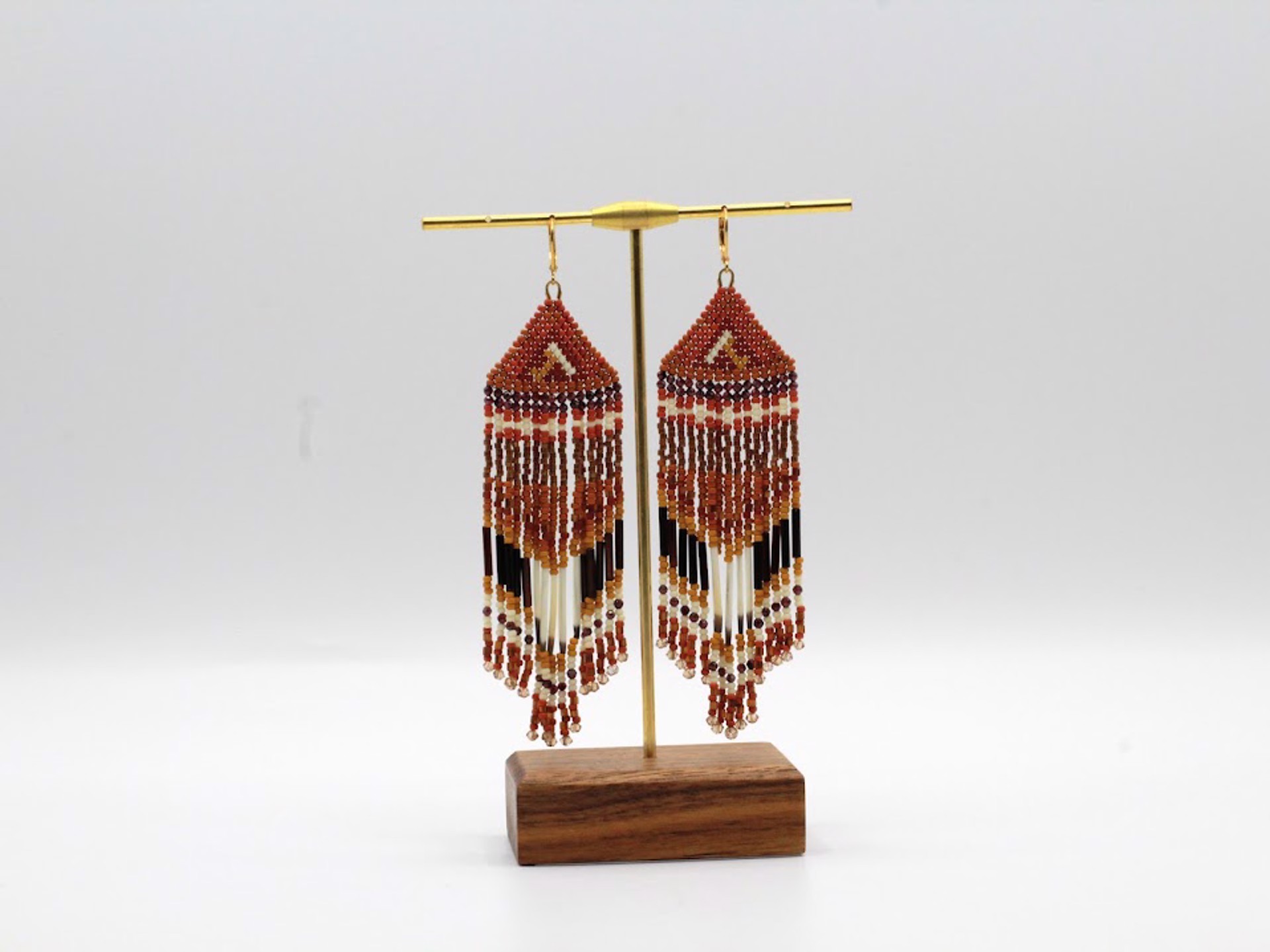 Women of the West #1 Earrings - Garnet Stone and Crystals by Kelsey White