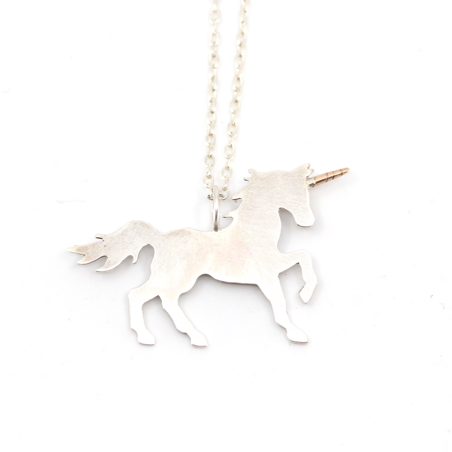 Double-Sided Unicorn Necklace by Susan Elnora