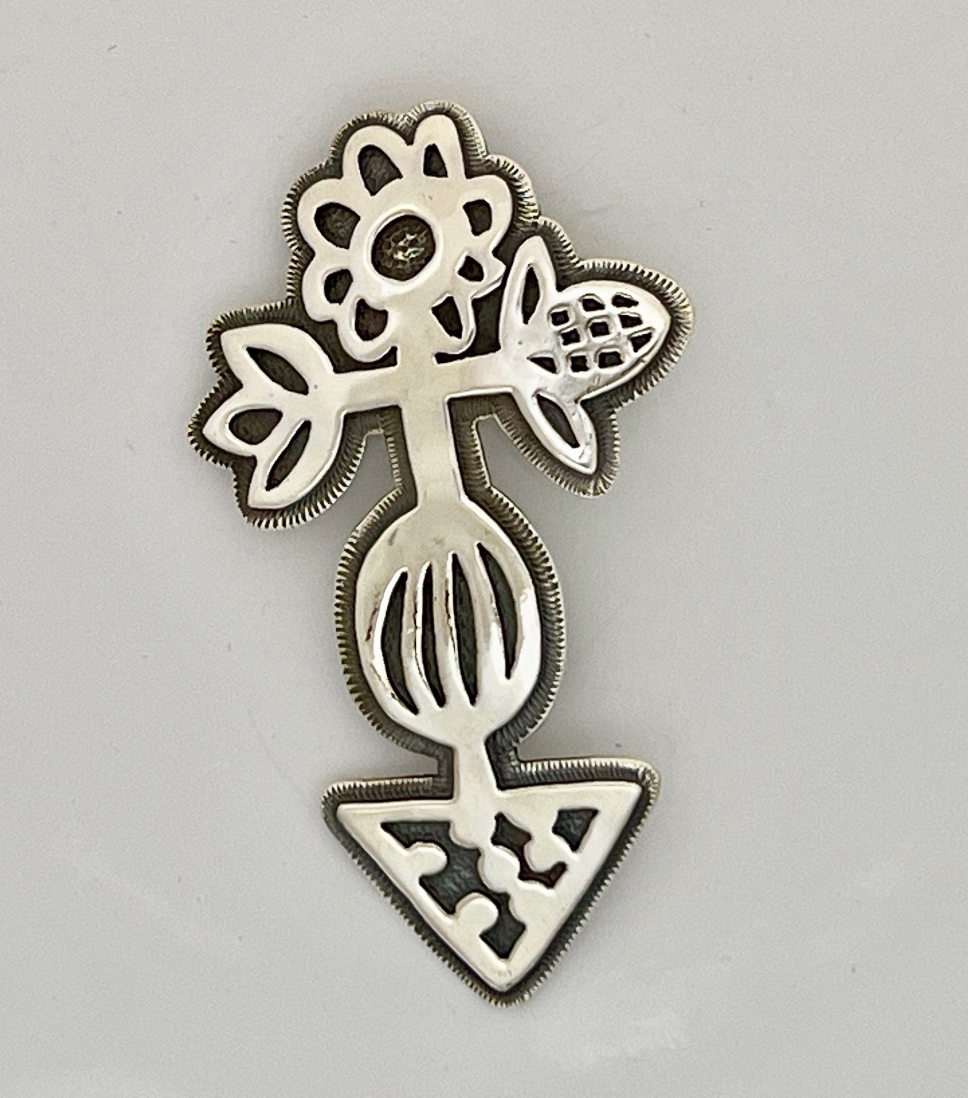 Corn Flower pin/pendant/enhancer by Melanie Yazzie