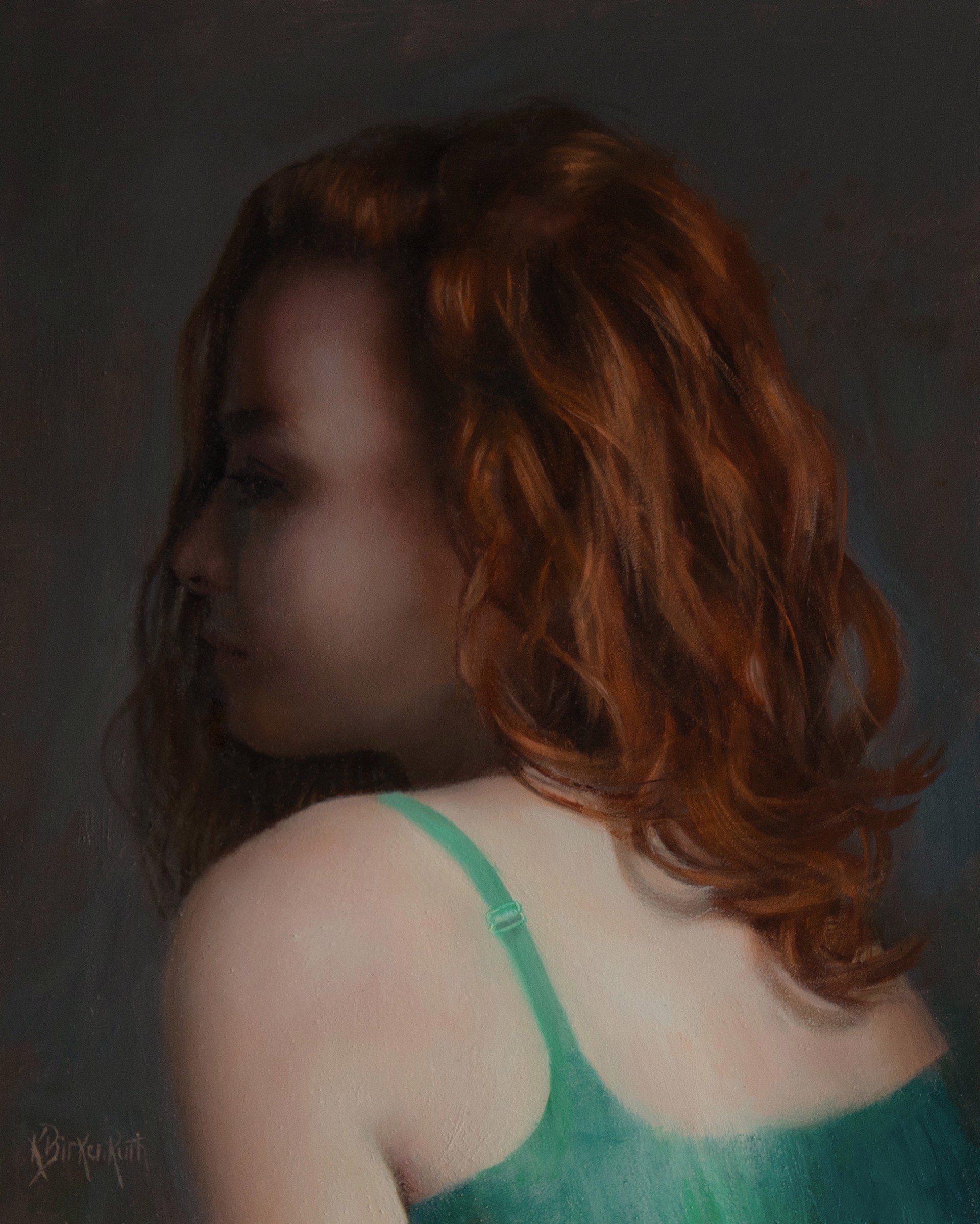 Portrait in Green by Kelly Birkenruth
