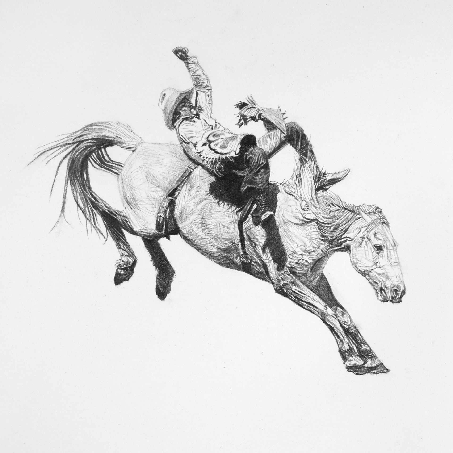 Untitled (Bronc Rider)#6406 by Clayton Porter
