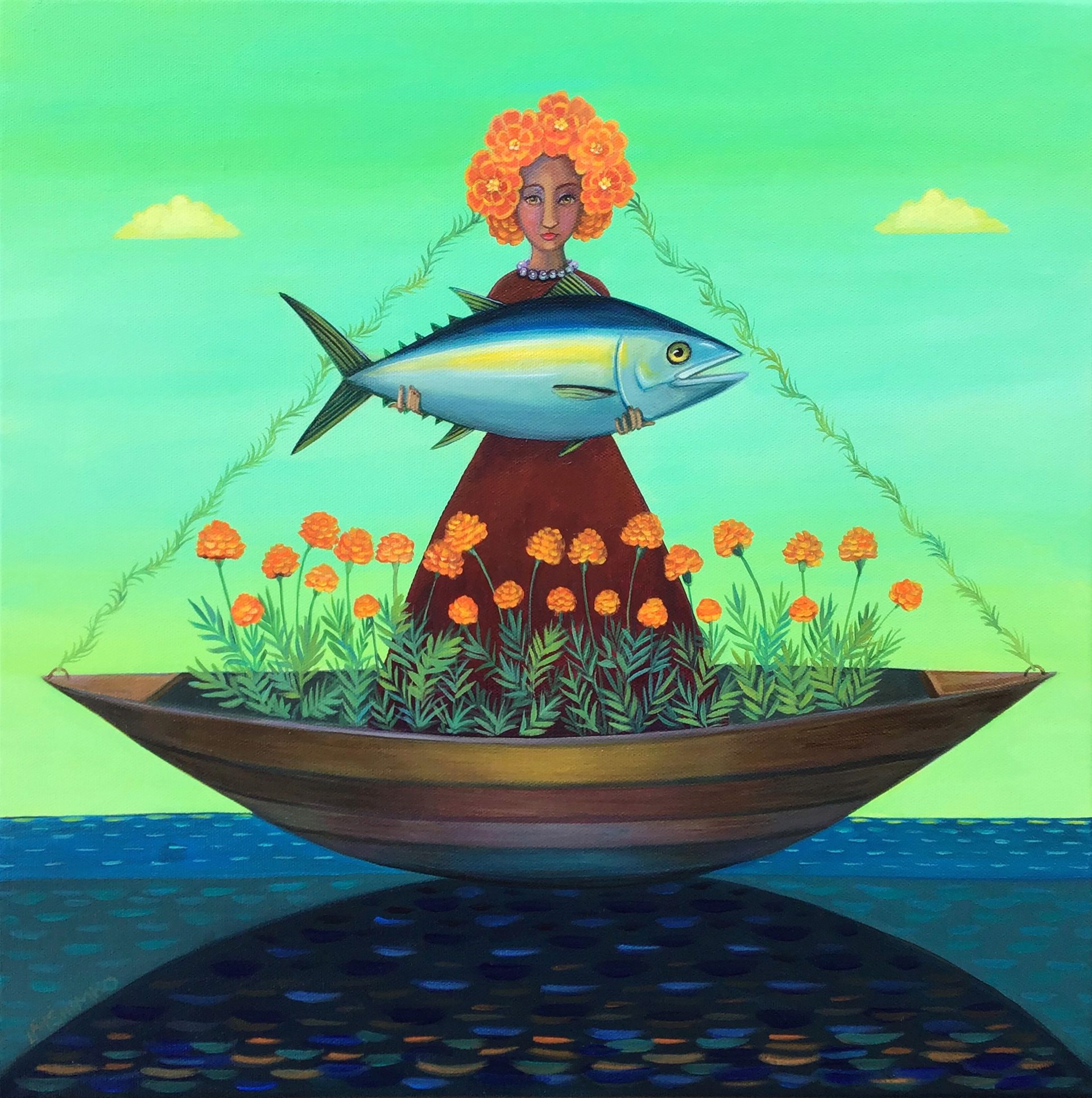 Ballast (Marigold, Tuna) by Lisa Shimko