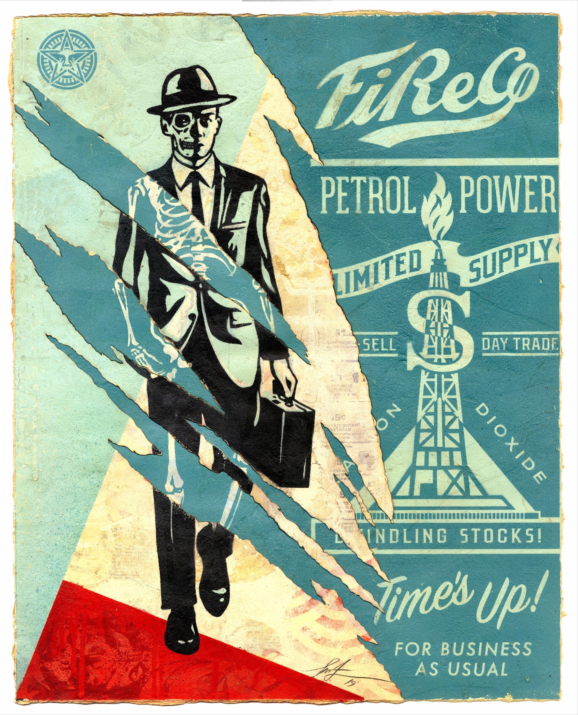 Business As Usual by Shepard Fairey