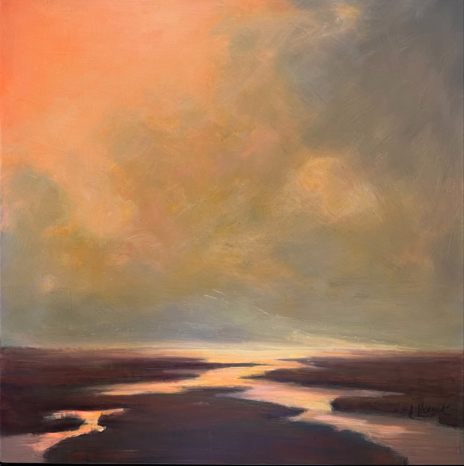 The Calmness of Dawn, (framed) by Julie Houck