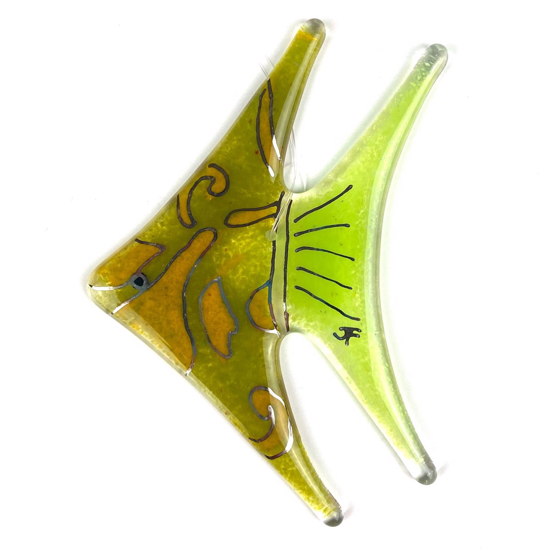Small Angelfish Ornament by J. Felix