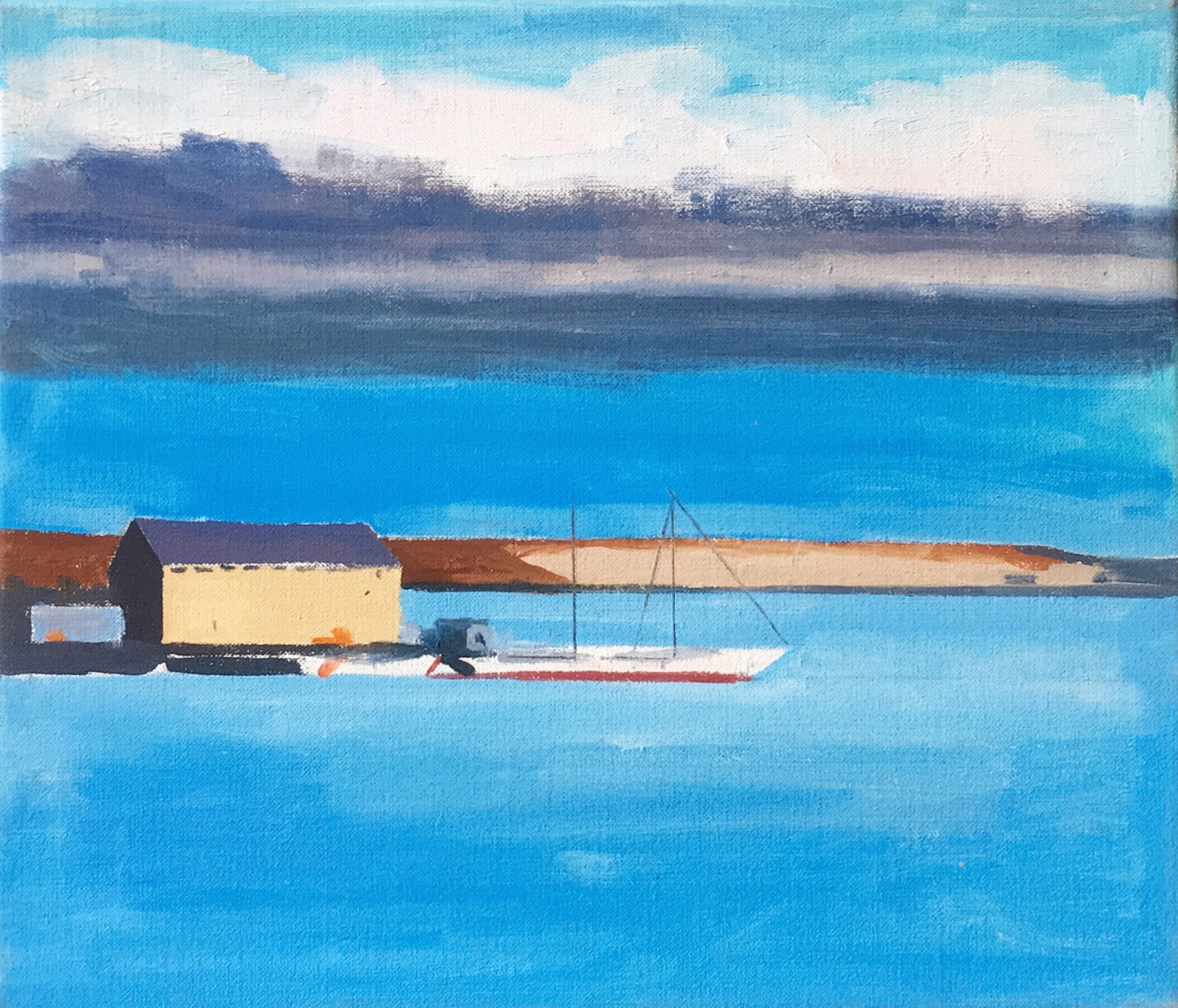 The Bowdoin in the Harbor by Salvatore Del Deo
