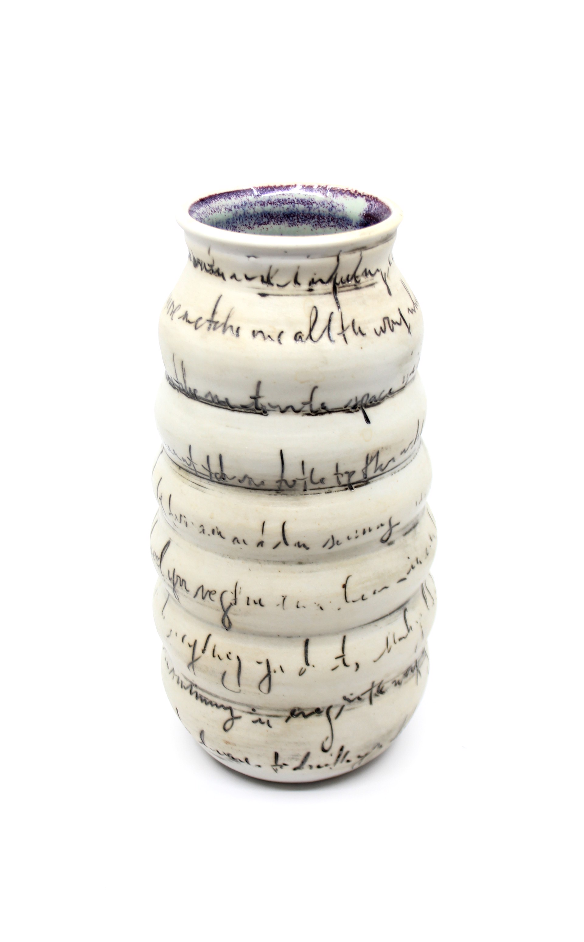 Writing Vase by Heather Bradley
