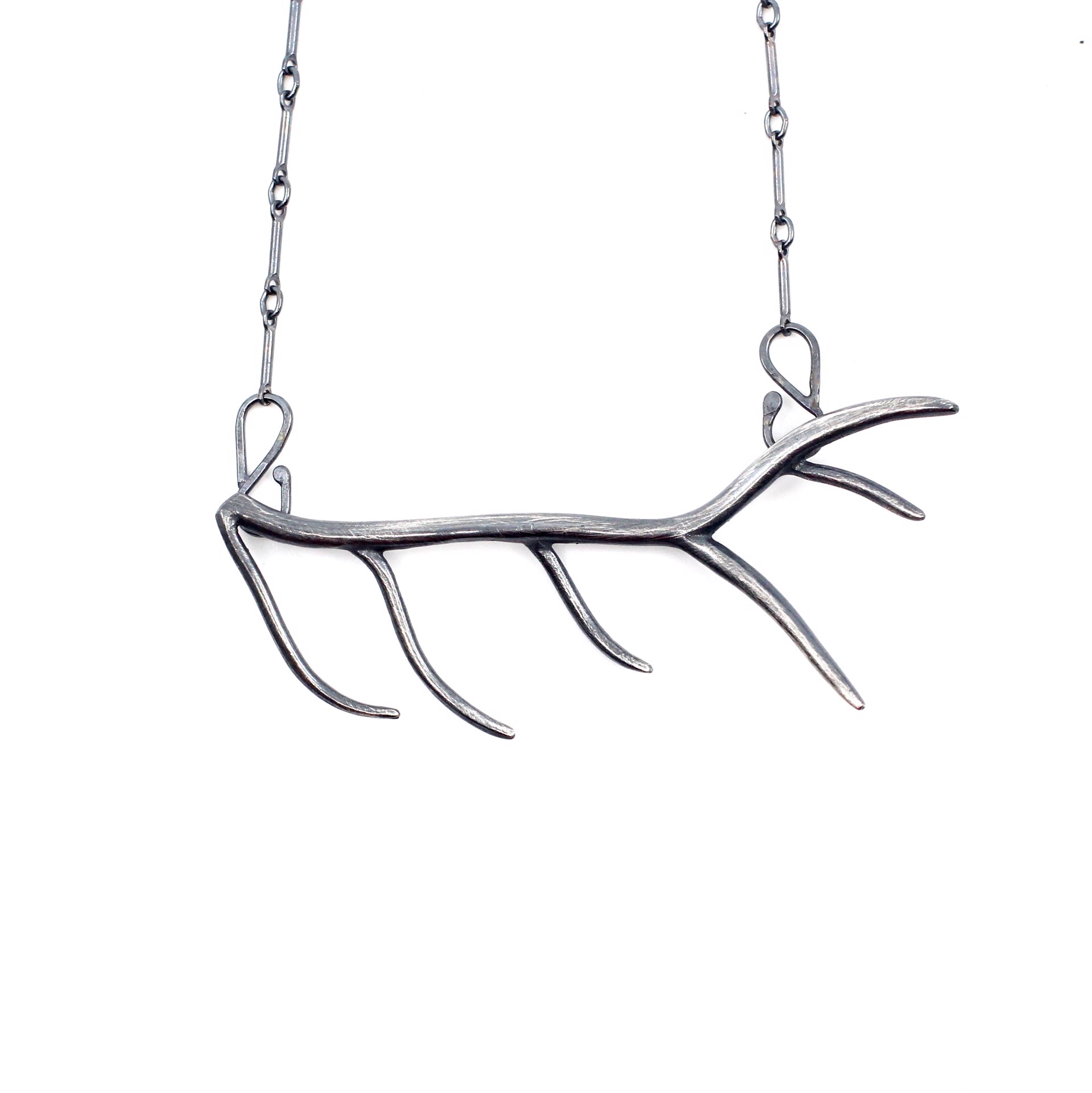 Large Elk Antler Necklace by Susan Elnora