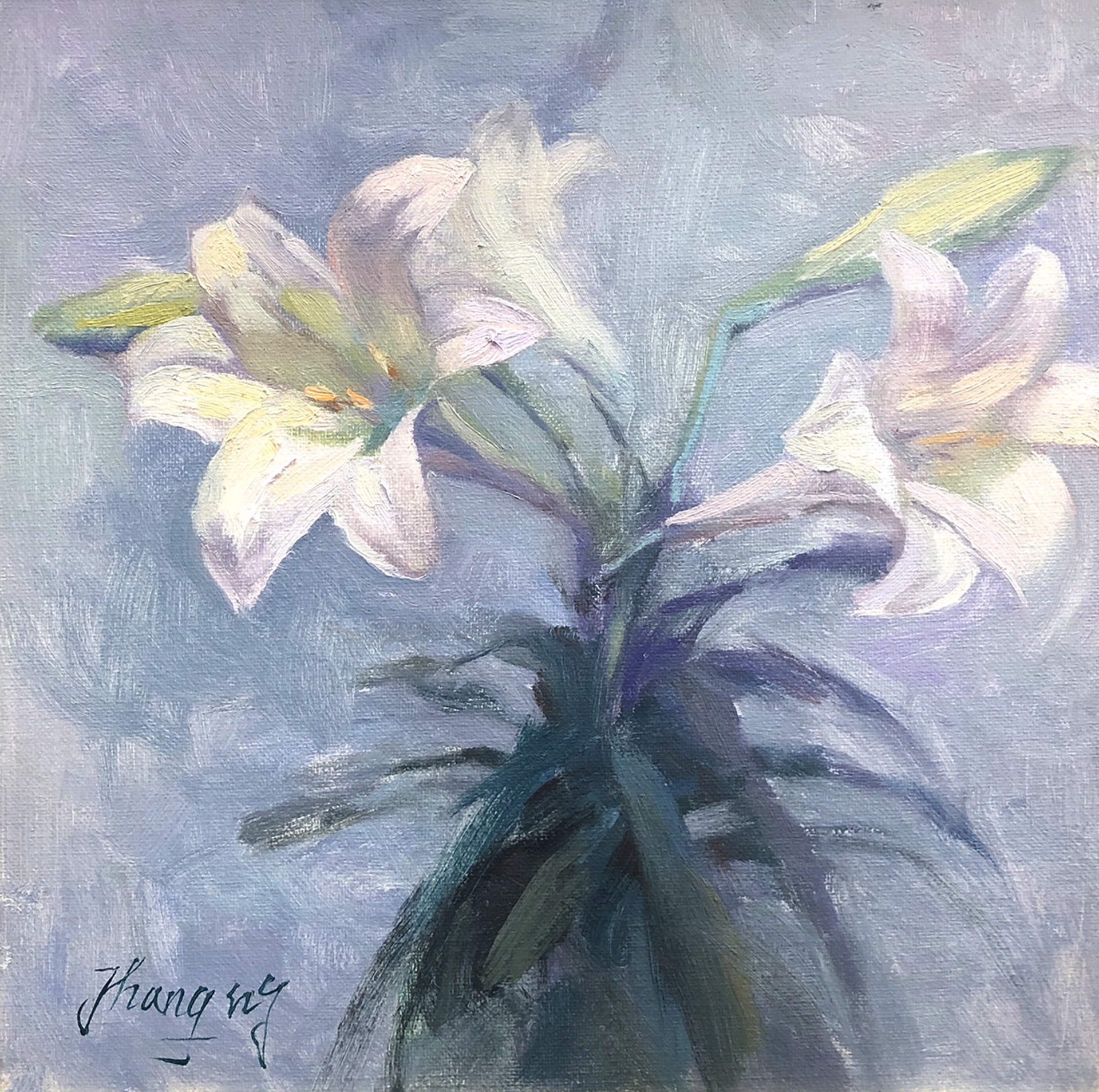 Lilies by Hongnian Zhang