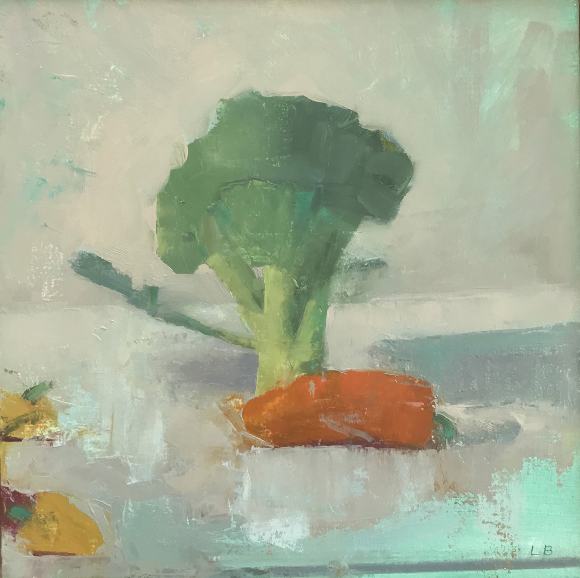 Broccoli and Orange Pepper by Lucy Barber