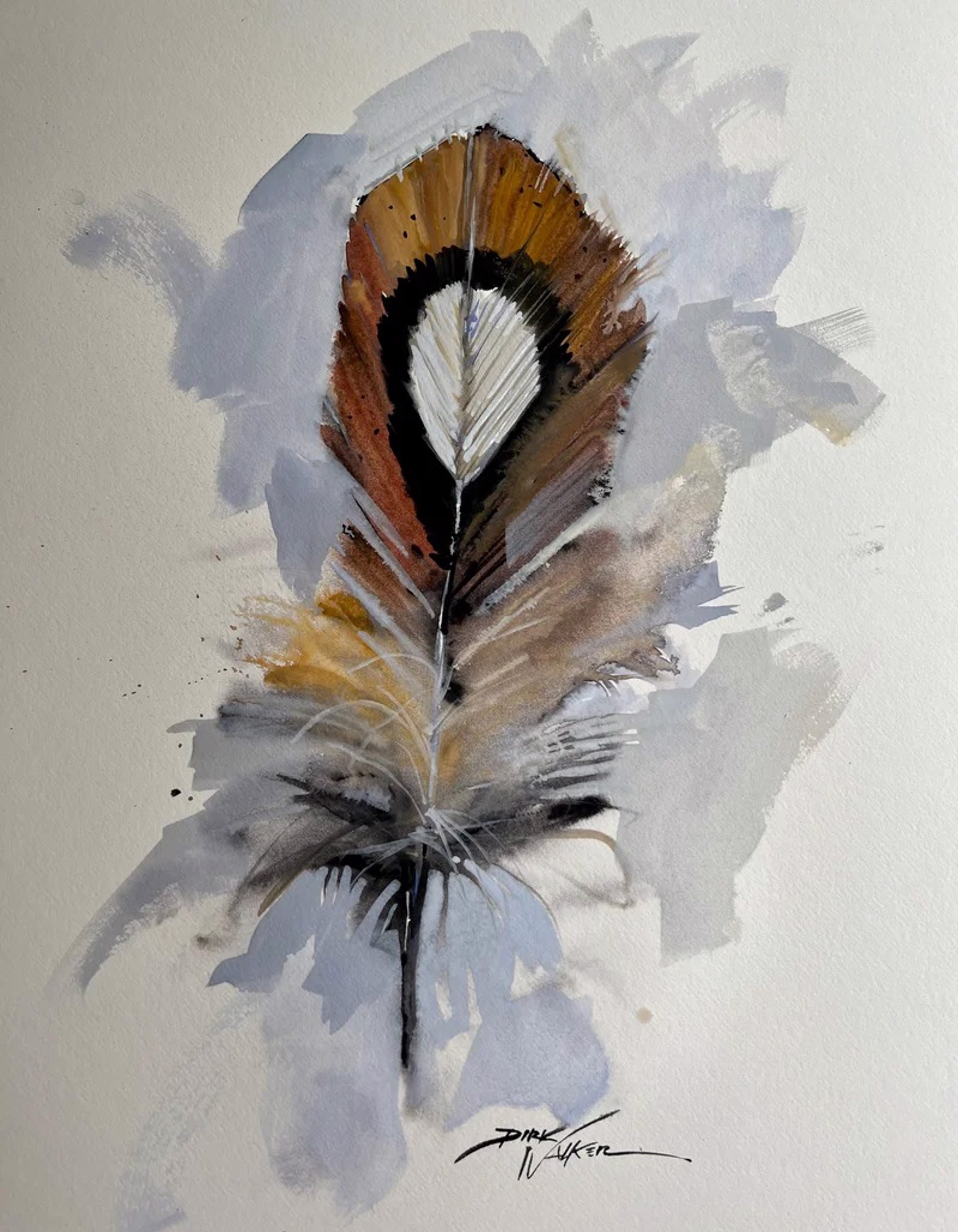 Quail Feather 2 by Dirk Walker