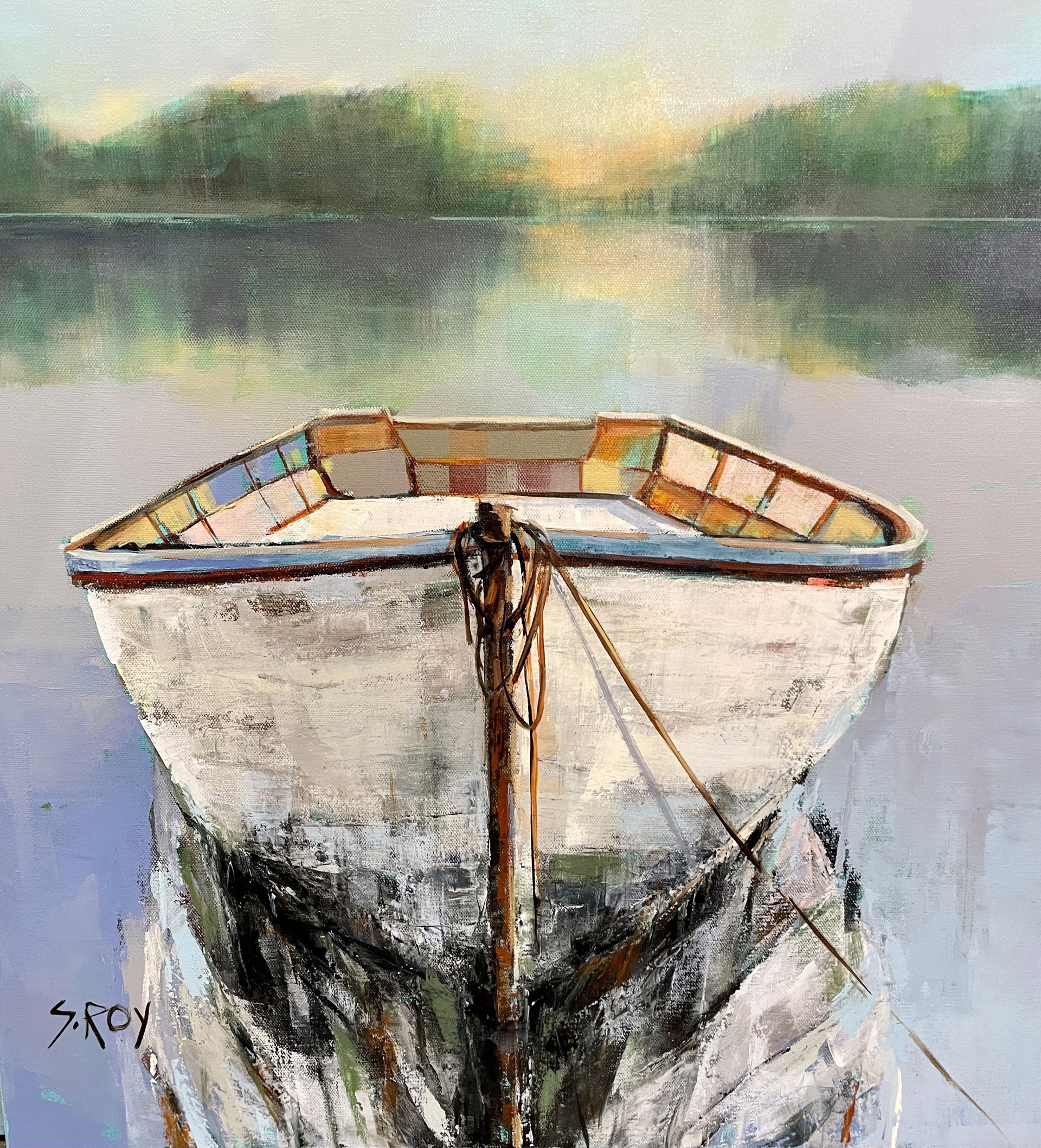 Morning at the Lake by Sharmila Roy