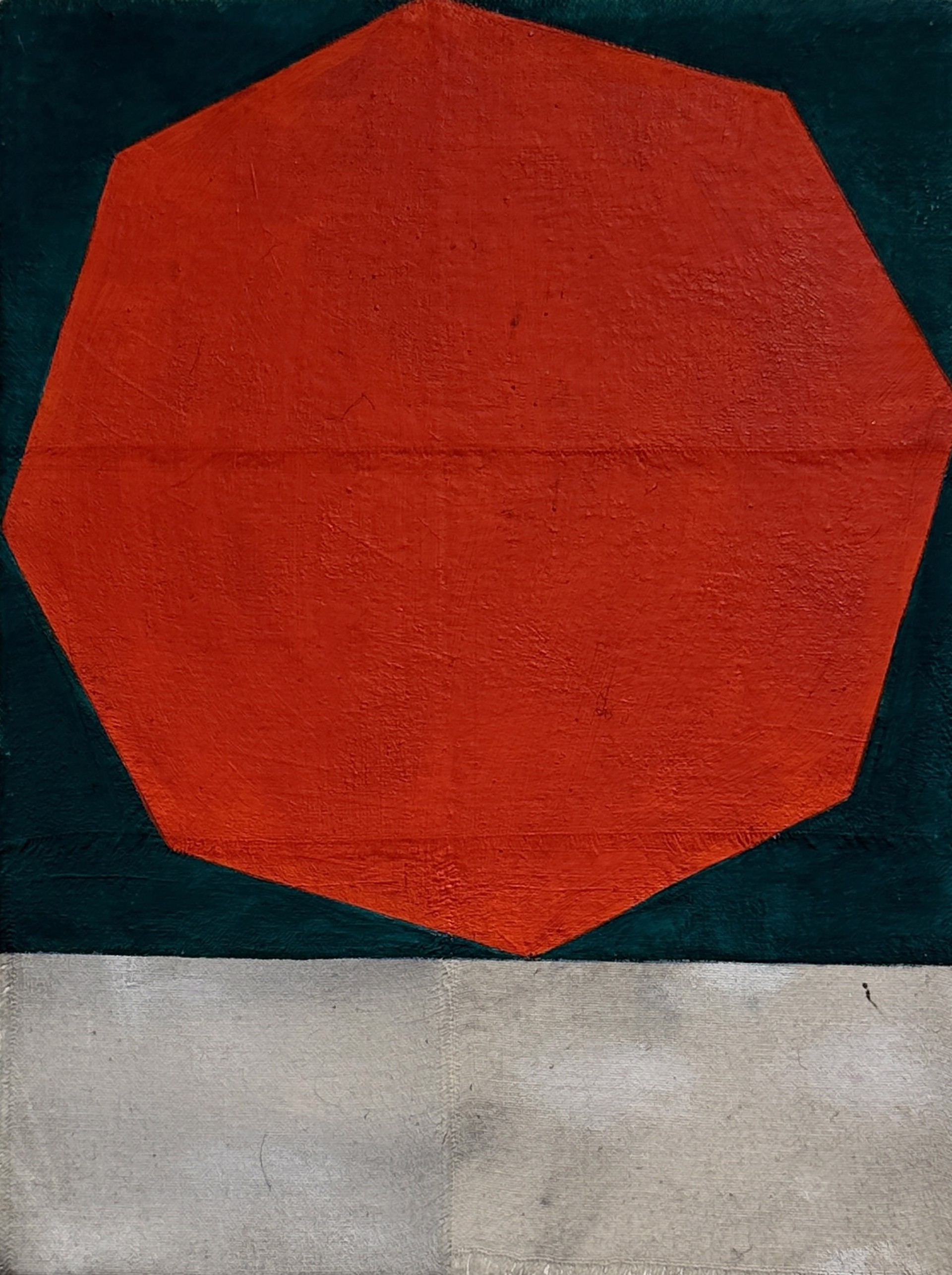 Untitled (red octagon) by Matt Messinger