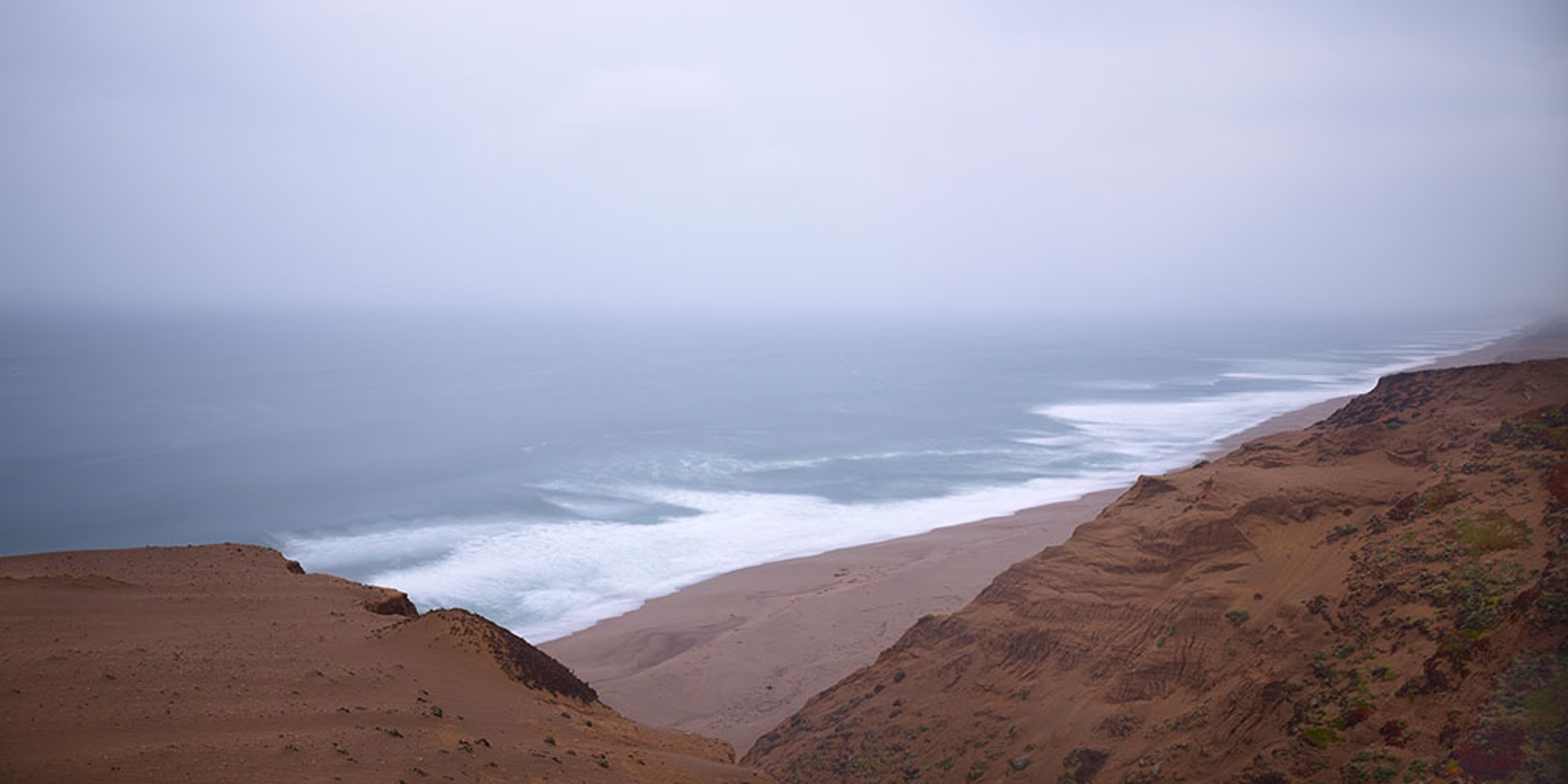 Looking North Along Point Reyes Beach by Markham Johnson