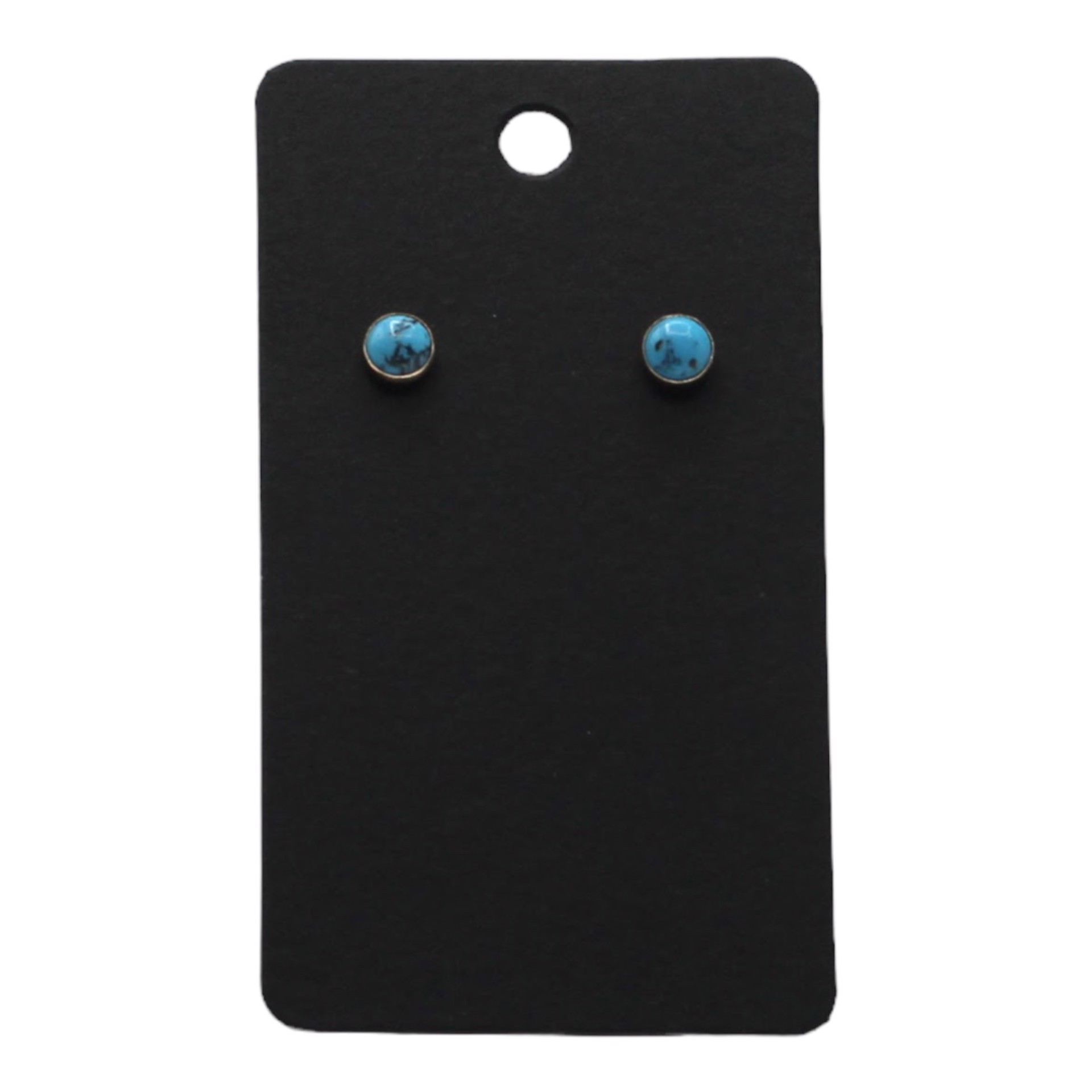 Nacozari Turquoise Studs - Gold Fill by Emily Dubrawski