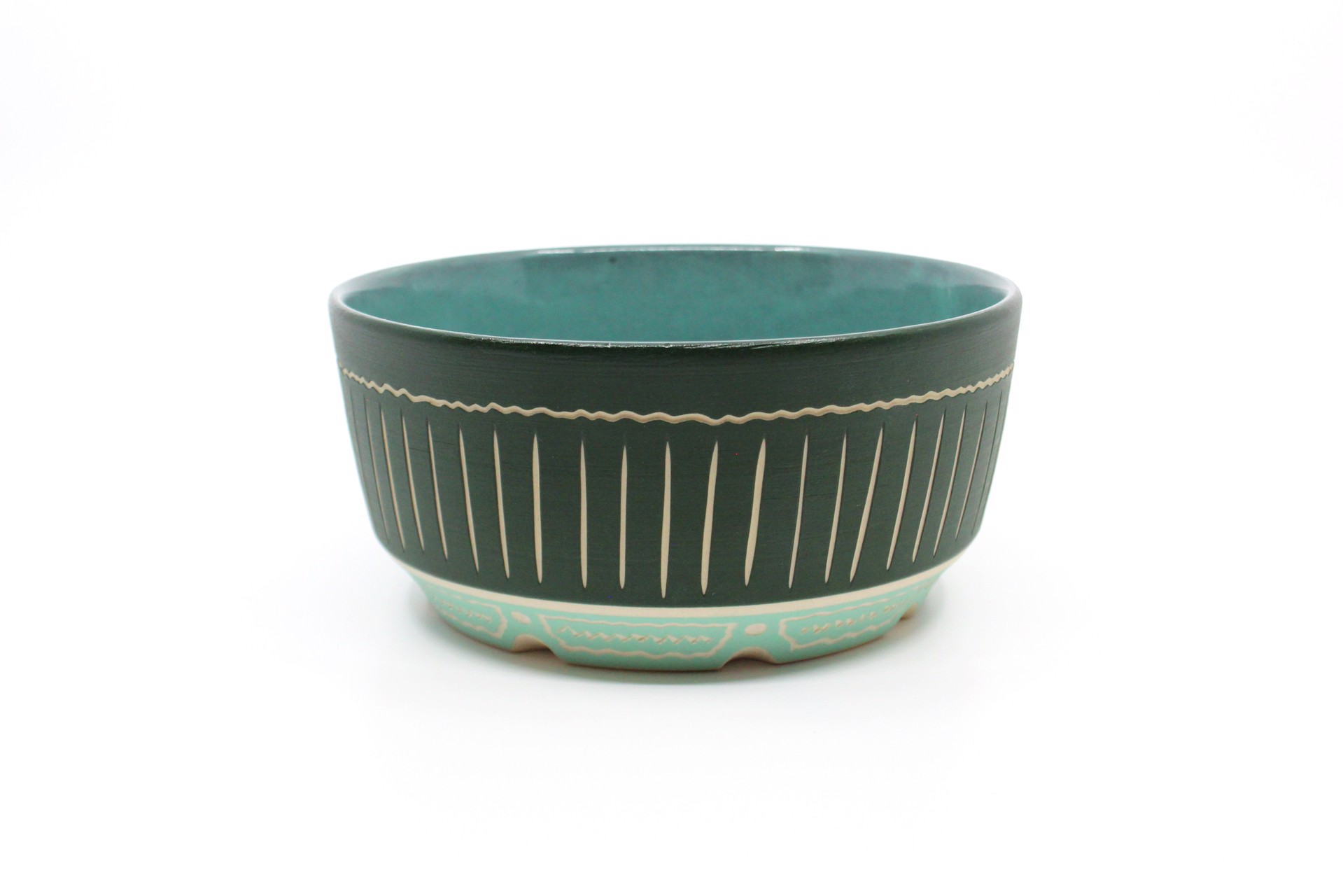 Bowl I (Dark Green / Light Blue) by Chris Casey
