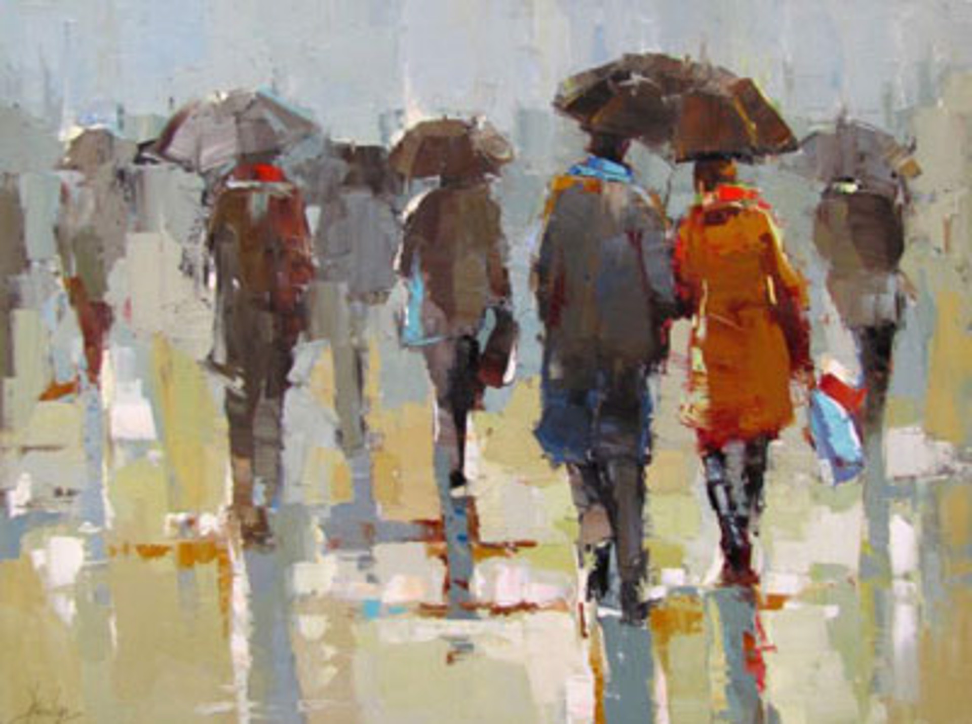 Rainy Day Figures by Barbara Flowers