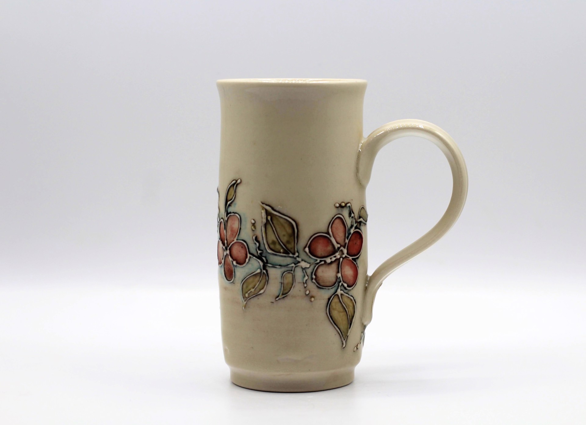 Pink Blossom Tall Mug by Kelly Price