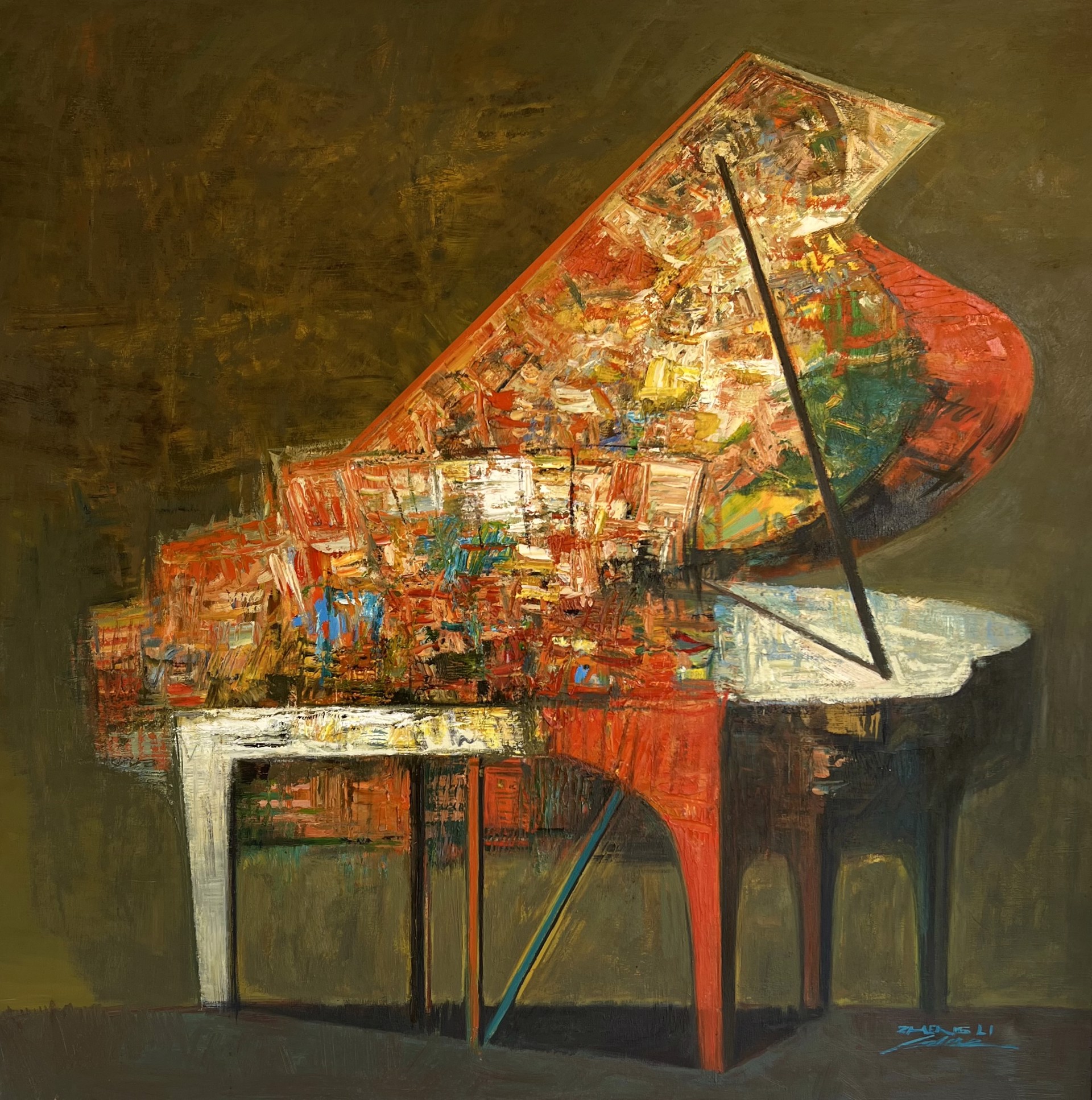Piano # 2 (Orange) by ZHENG LI