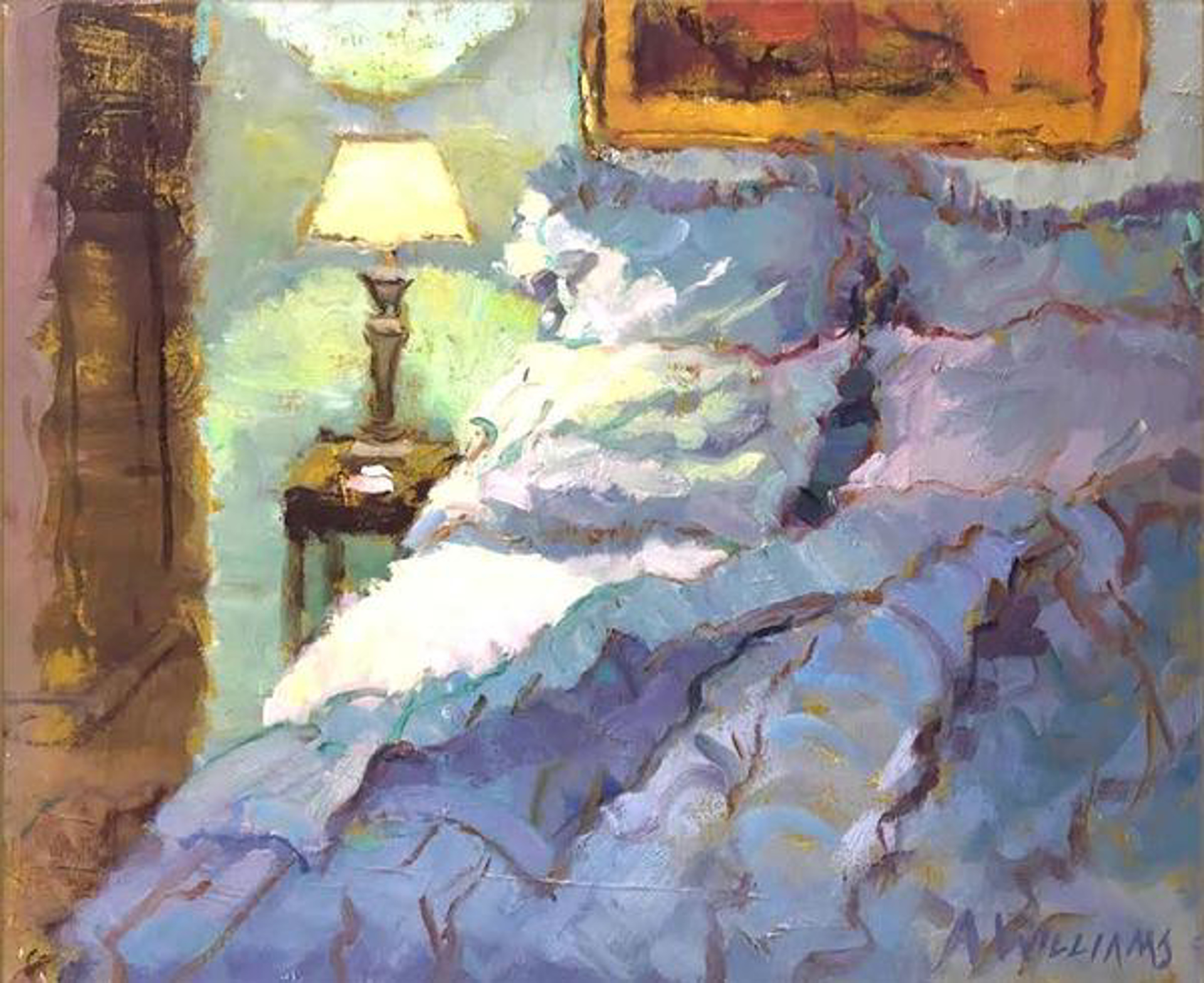Special Commission Bed Painting by Alice Williams