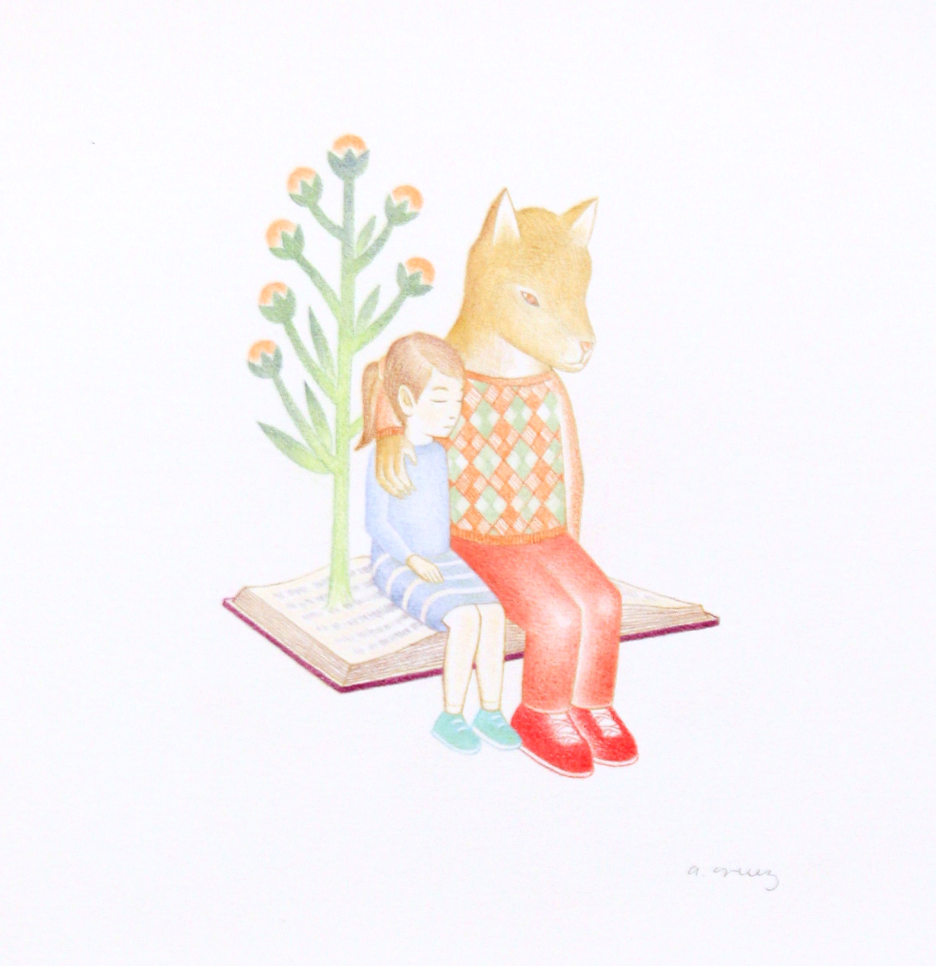 Niña y Perro by Alberto Cruz