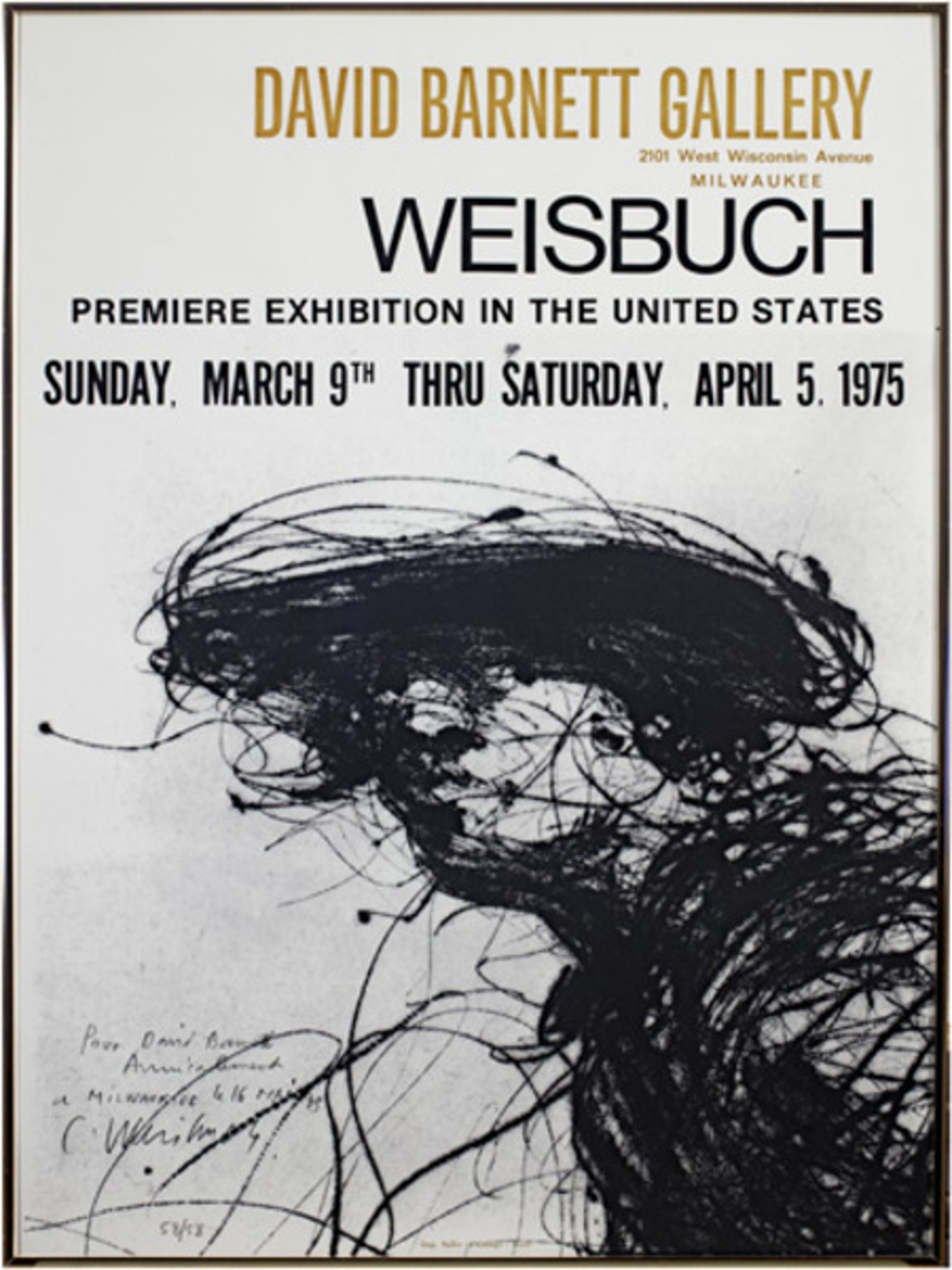 Premiere Exhibition Poster by Claude Weisbuch