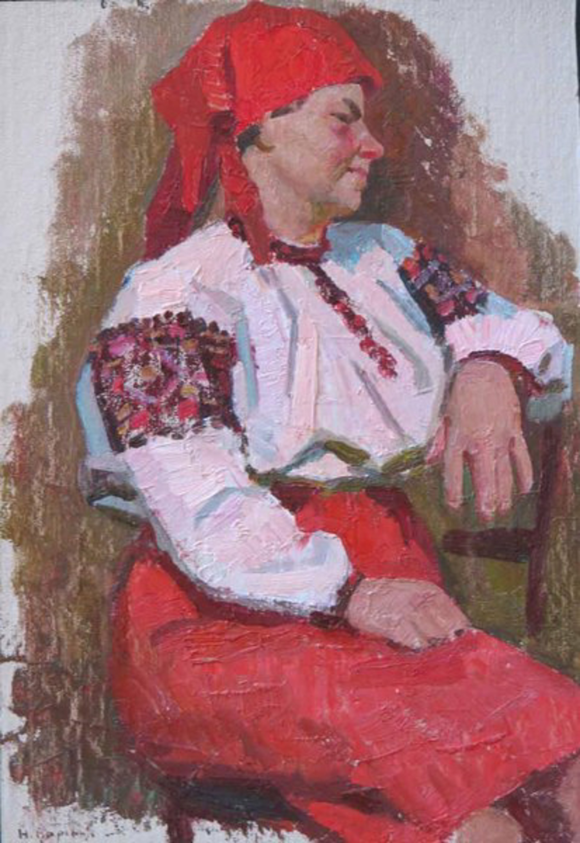 Hutsul Woman by Nikolai Varennya
