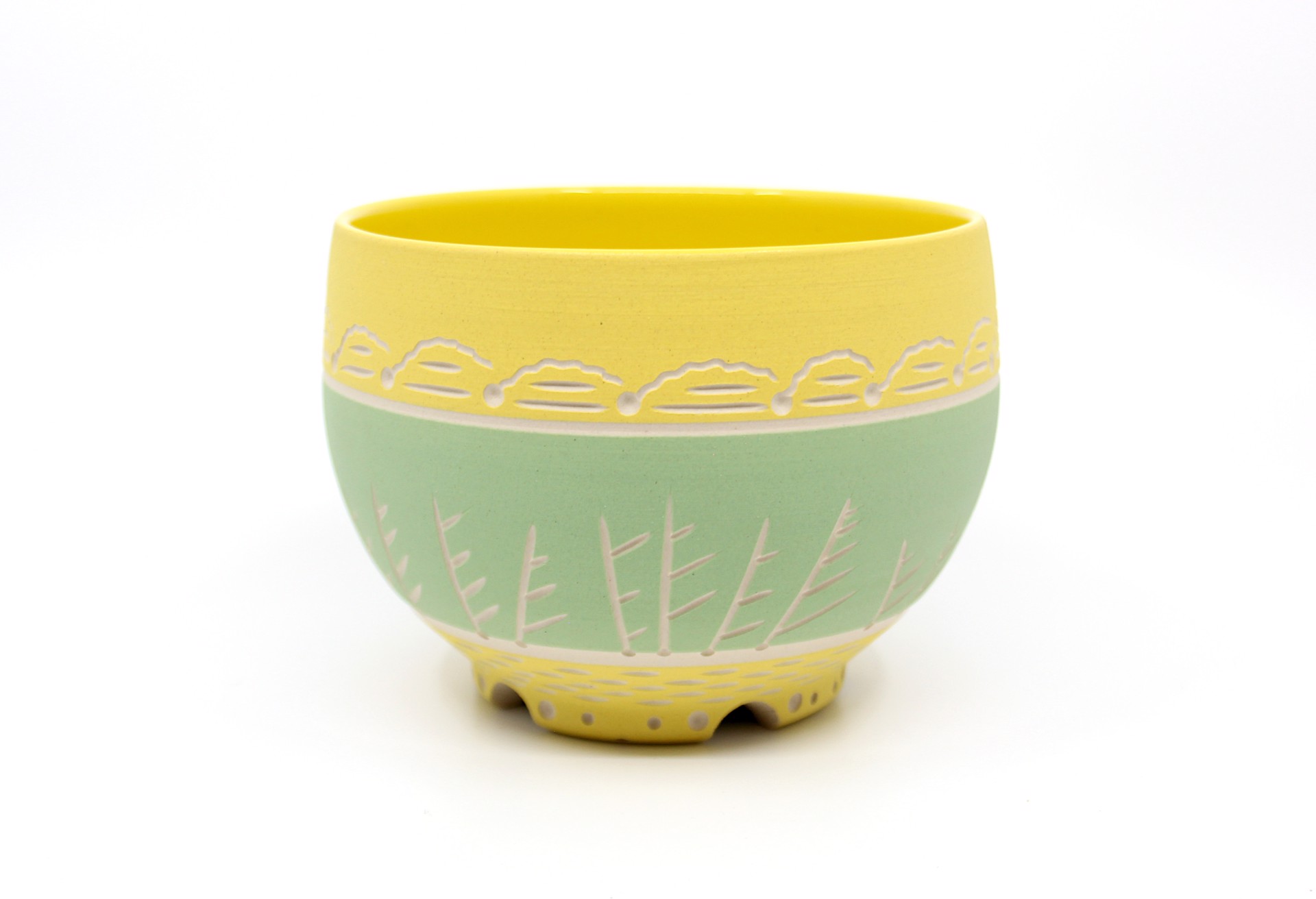 Bowl(Yellow/Mint) by Chris Casey