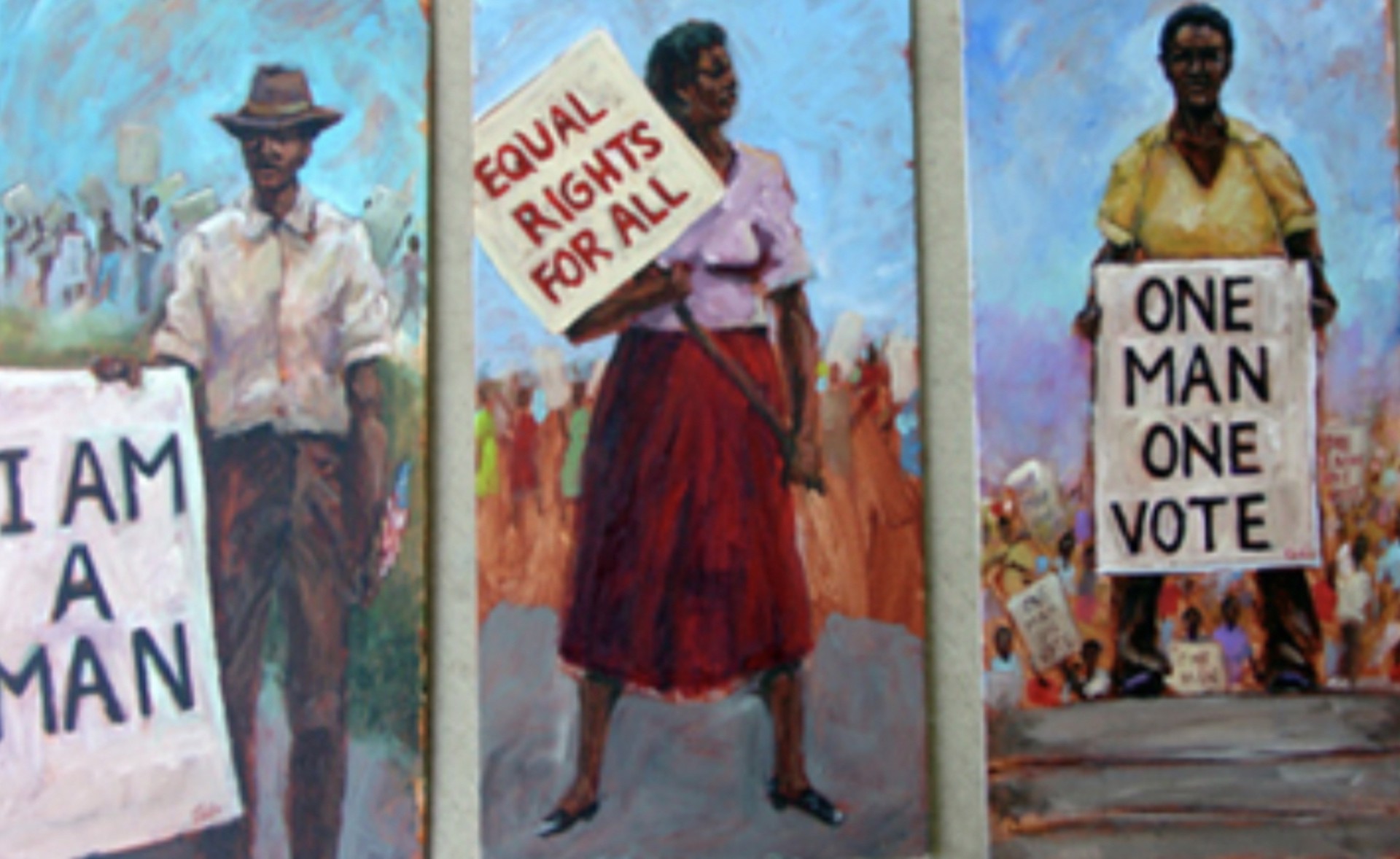 Protest (Triptych) by Ted Ellis