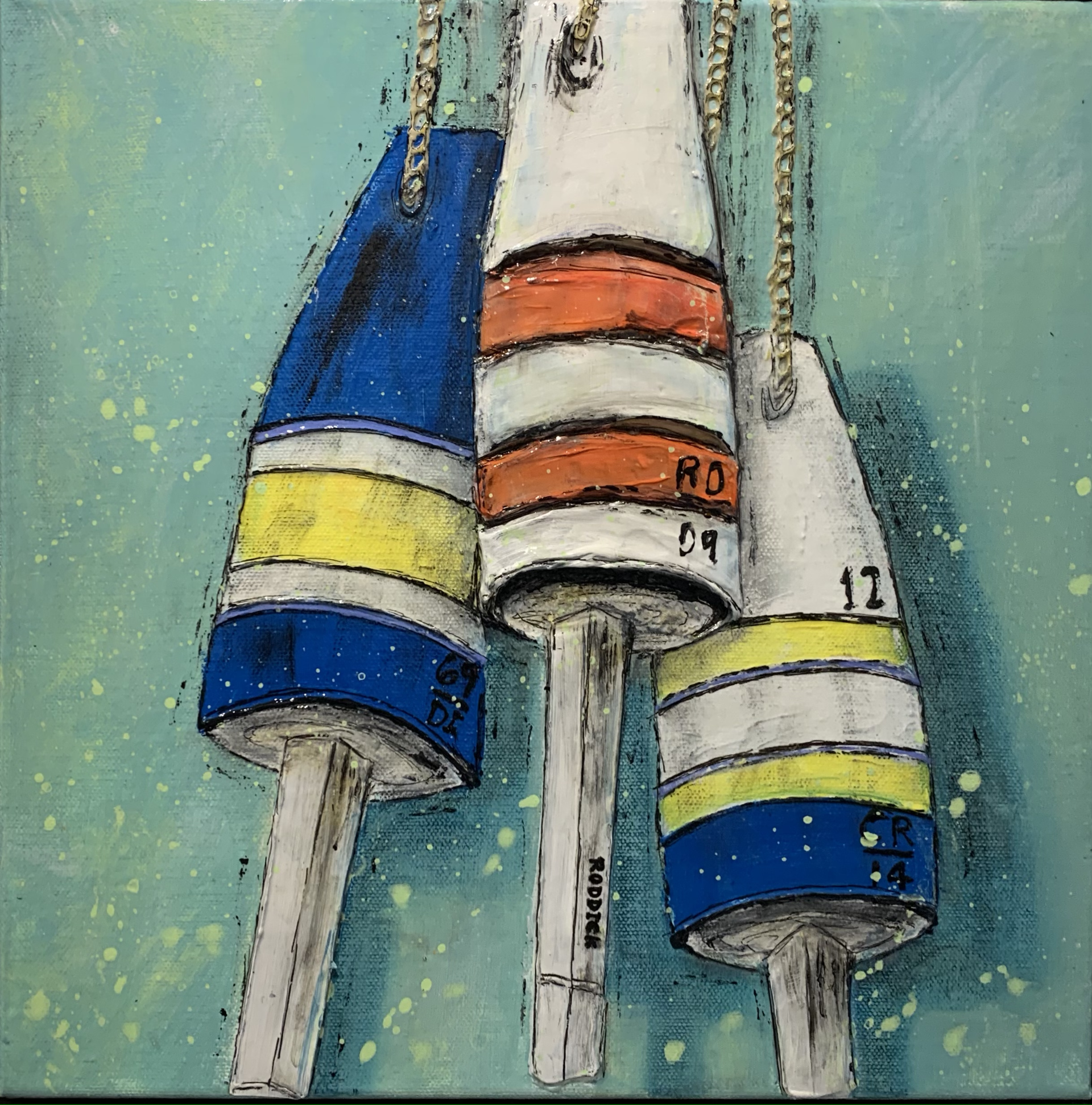 Three Buoys 2 by Christopher Roddick
