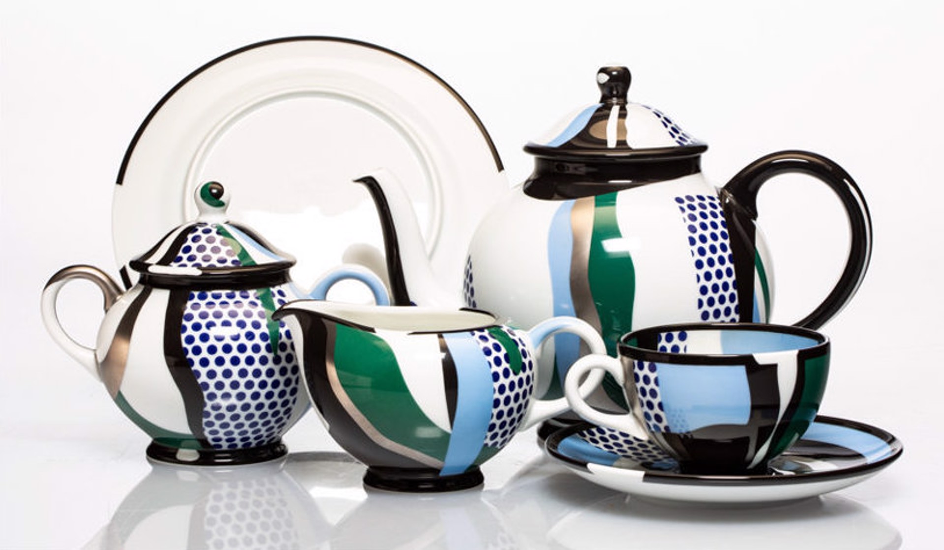 Tea Set (group of 6 works, ed. 100) by Roy Lichtenstein