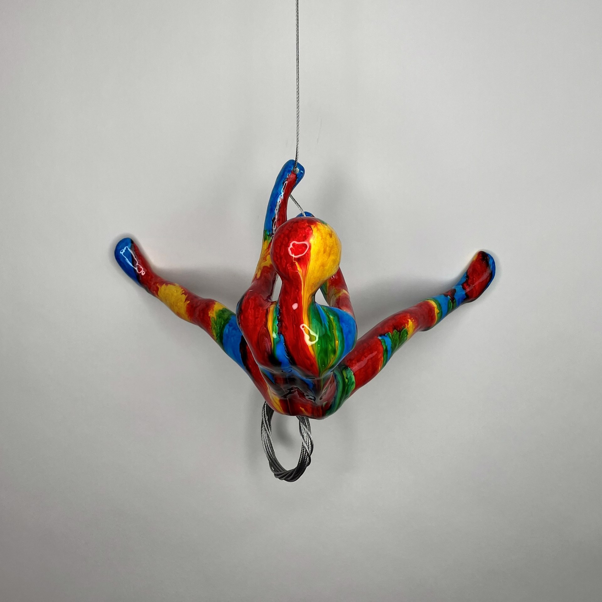 Male Climber 17-SS ~ Position 17 in color Rainbow Swirl by Ancizar Marin