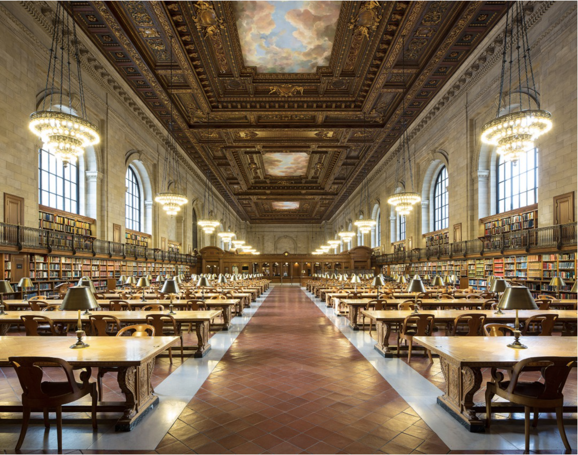 Rose Main Reading Room IV, New York Public Library, New York, USA by Reinhard Gorner