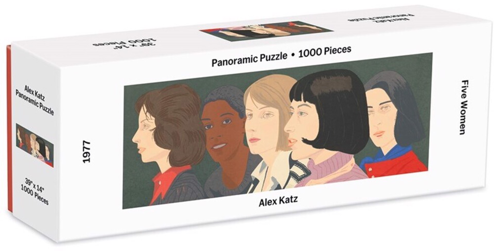 Five Women 1000 Piece Panoramic Jigsaw Puzzle by Alex Katz